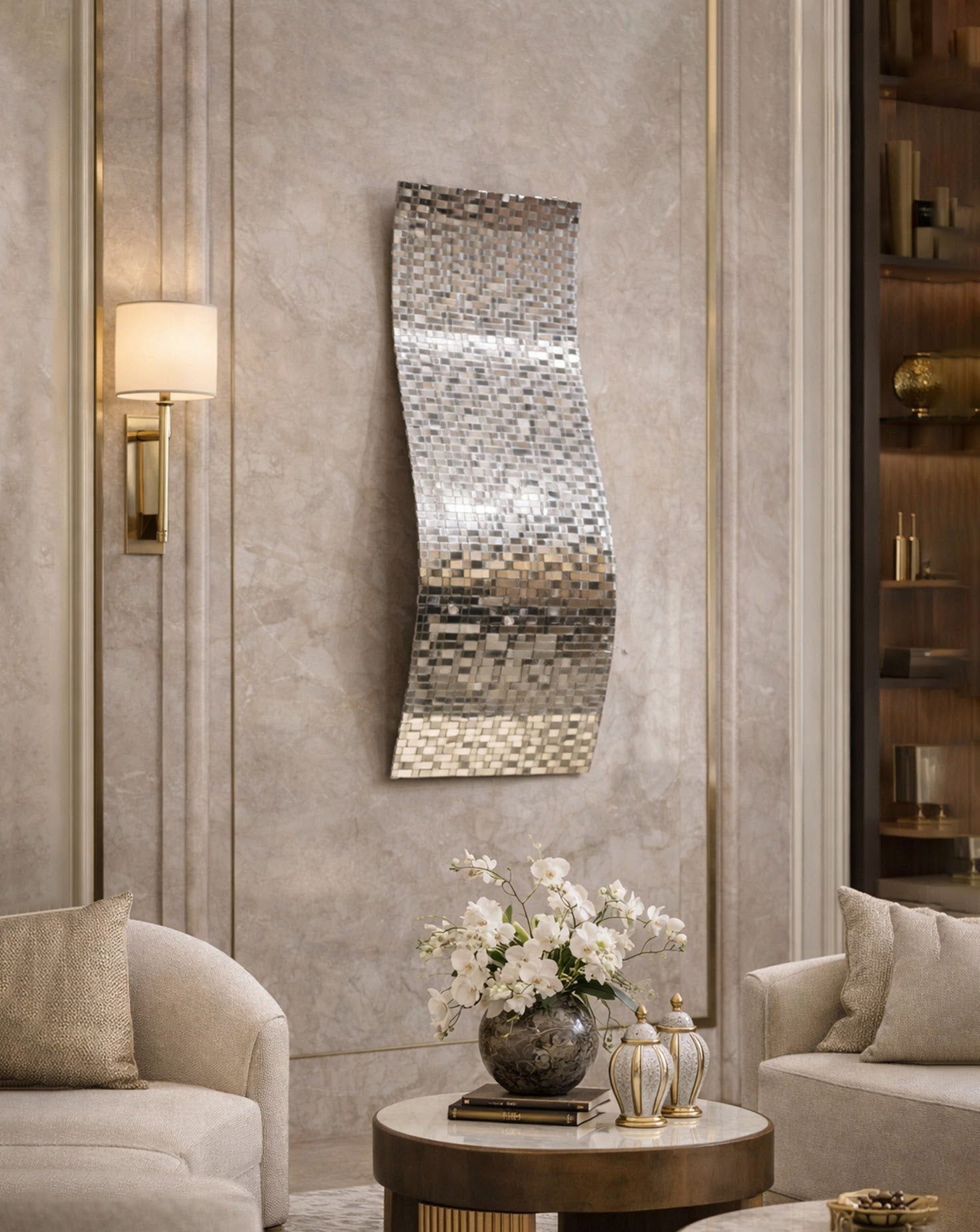 Serpentine Woven Steel Wall Art
