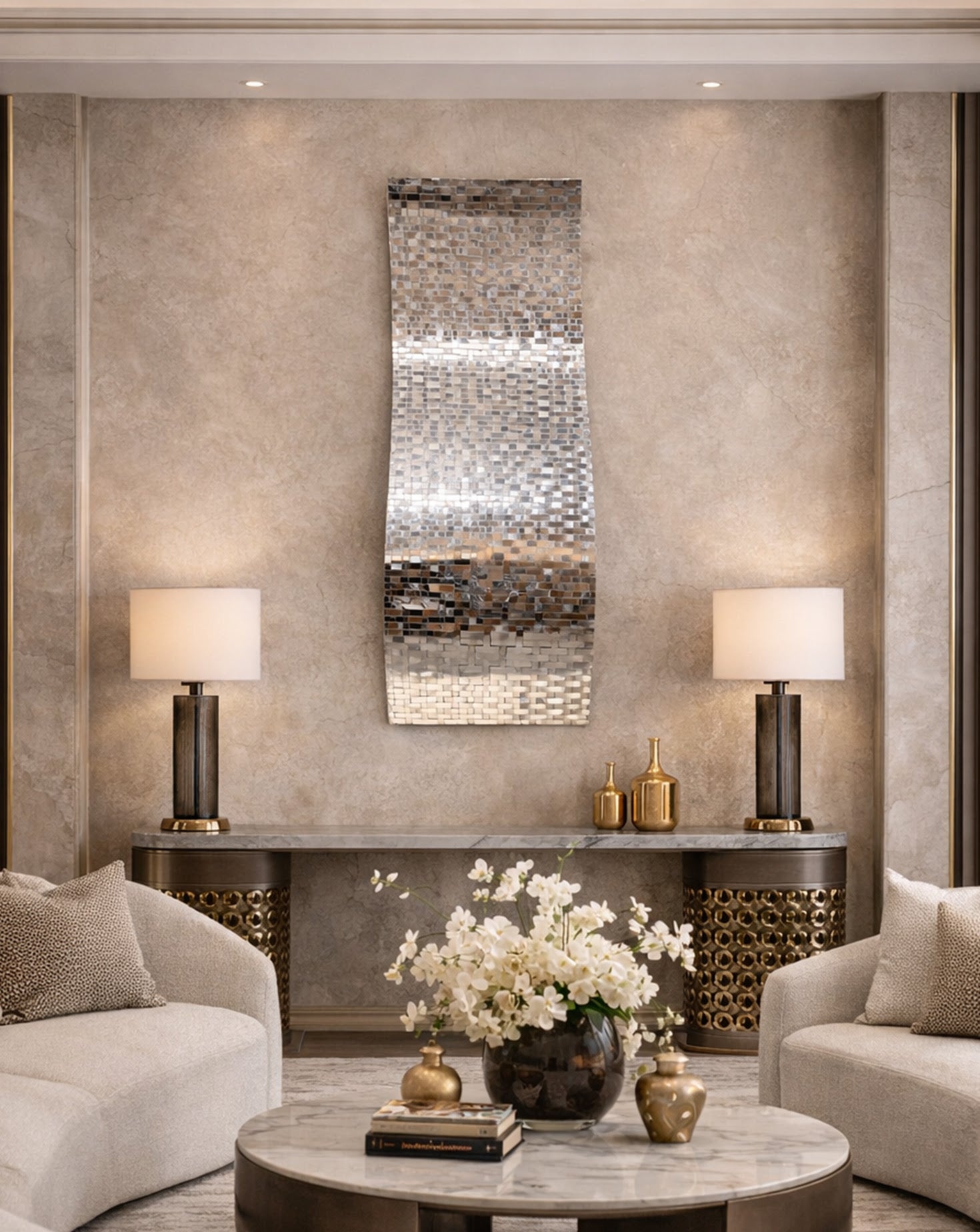 Serpentine Woven Steel Wall Art