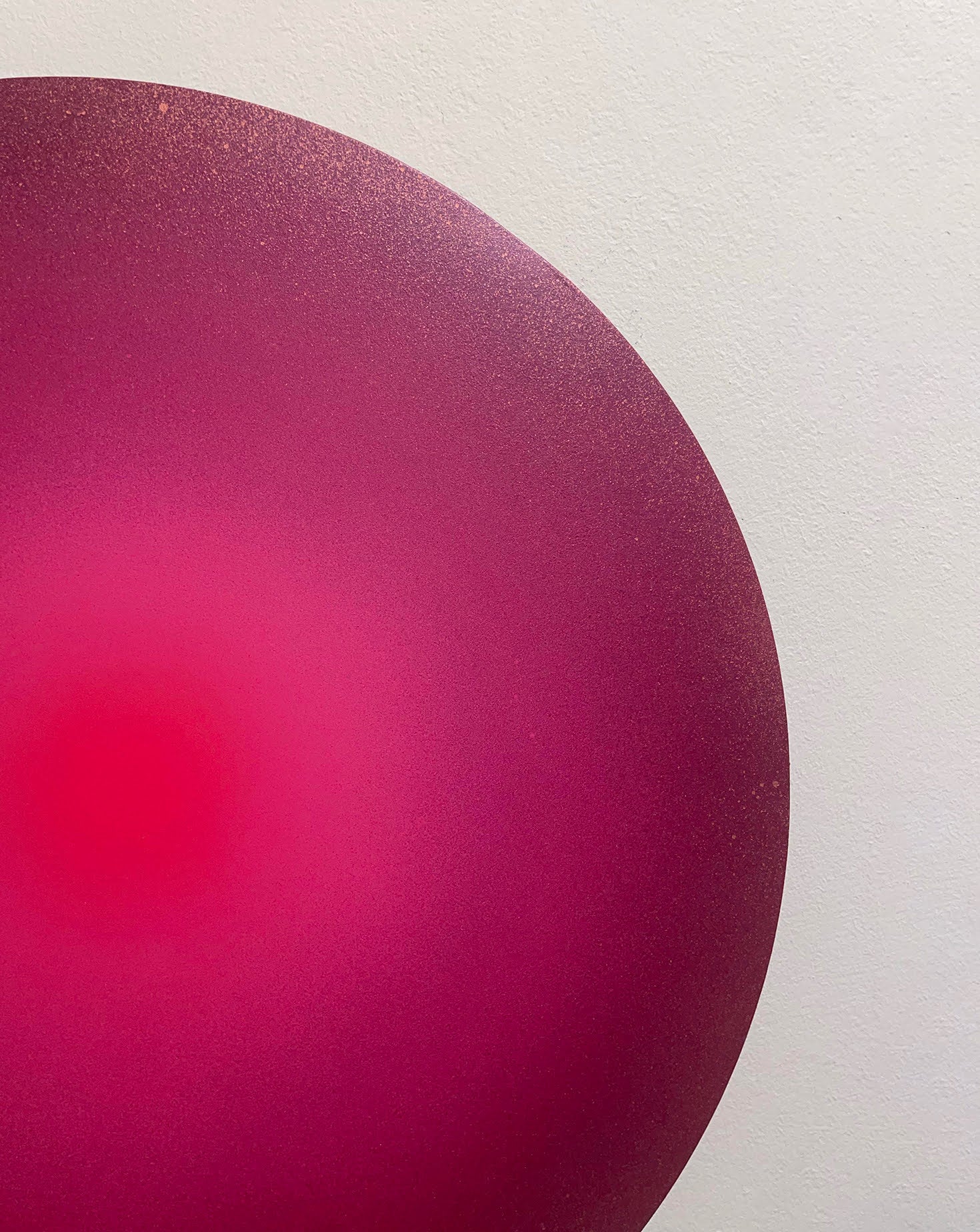 Soft Dot Hot Pink Acrylic Paint Wall Art