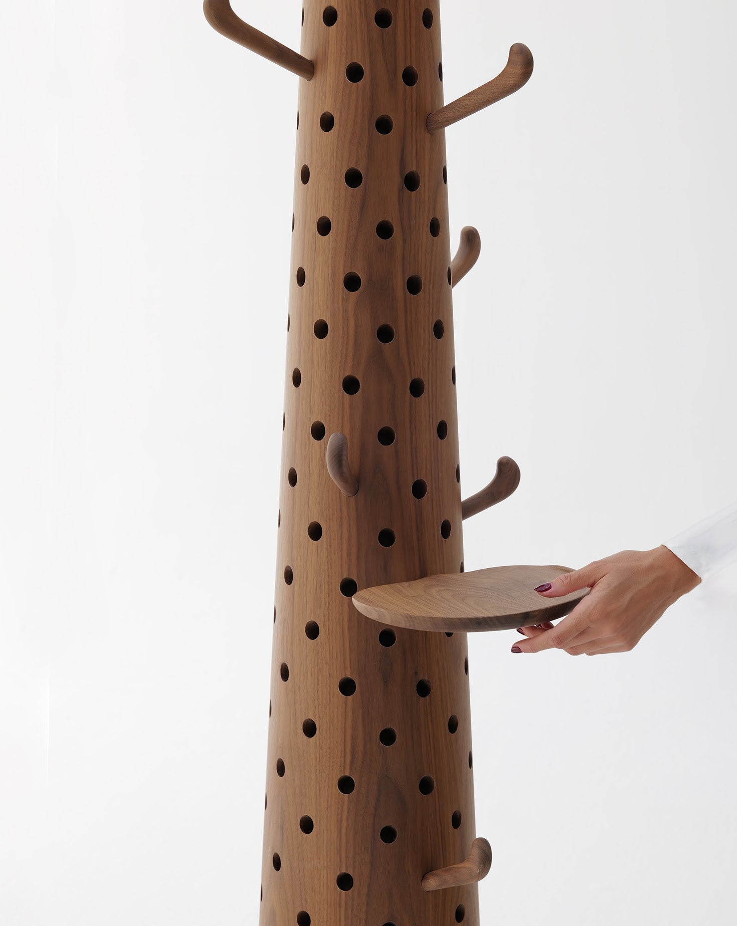 Spike Solid Wood Coat Hanger