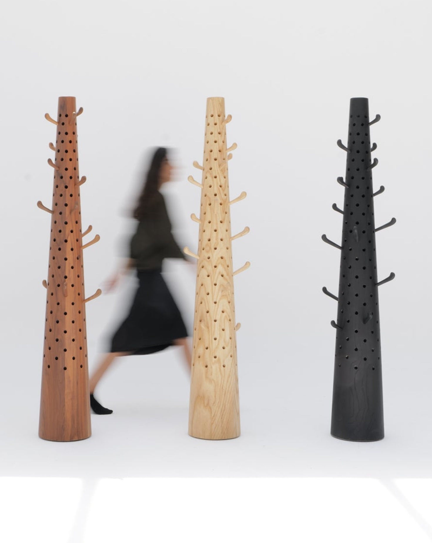 Spike Solid Wood Coat Hanger