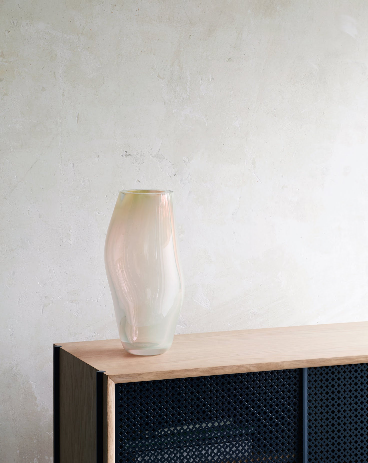 Supernova IV Amber Iridescent Vase