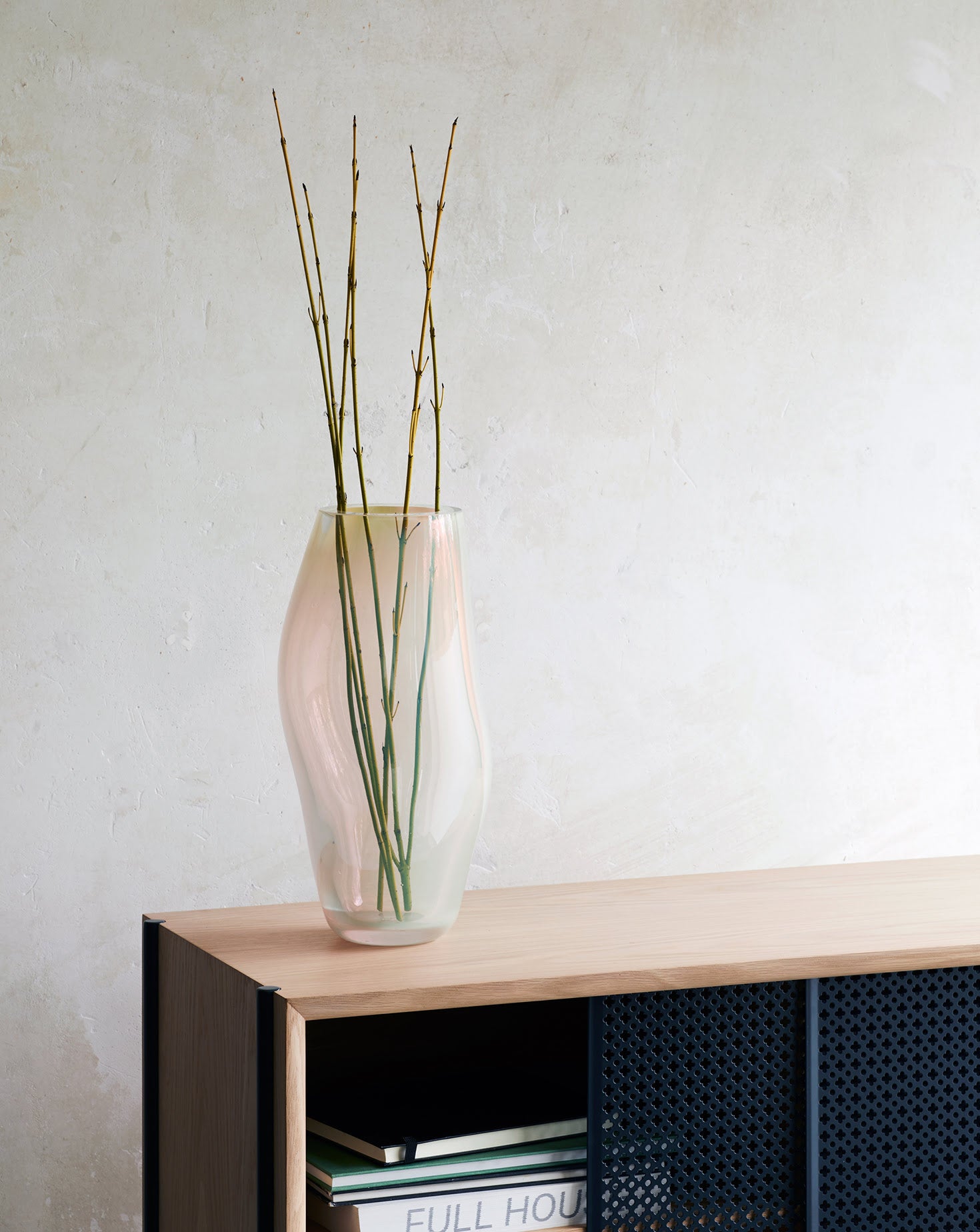Supernova IV Amber Iridescent Vase