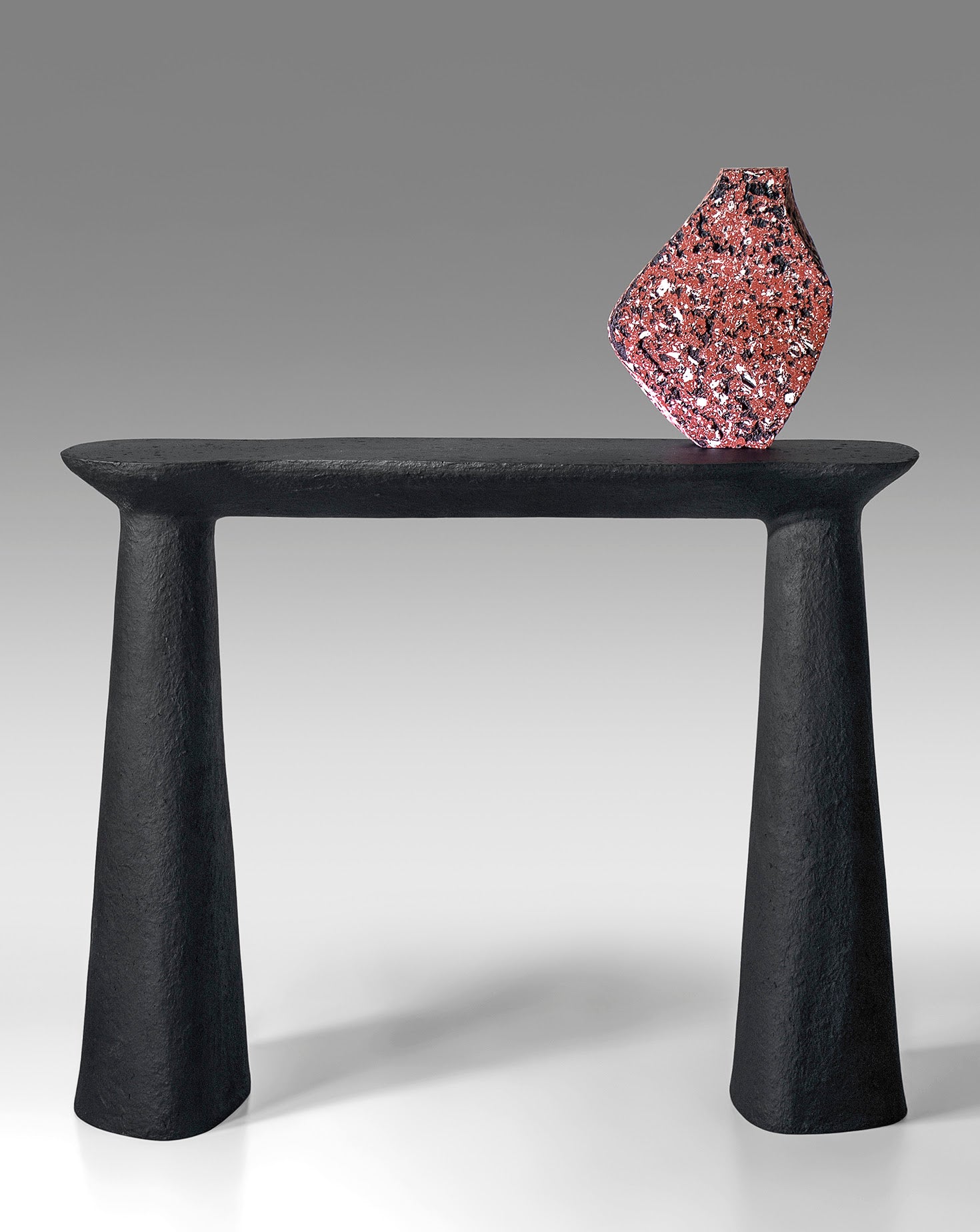 TOKI Sculptural Black Console