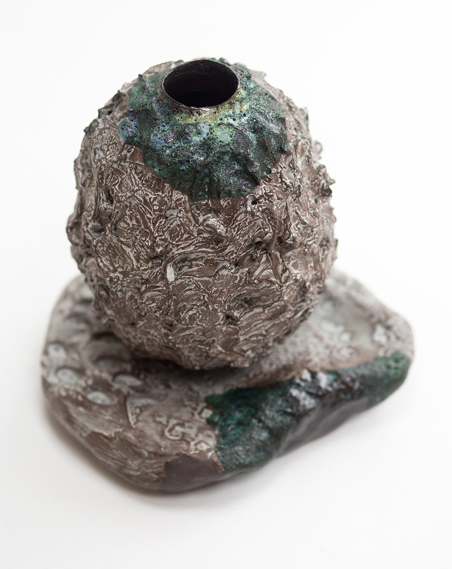 Textured Sculptural Ceramic Moon Jar