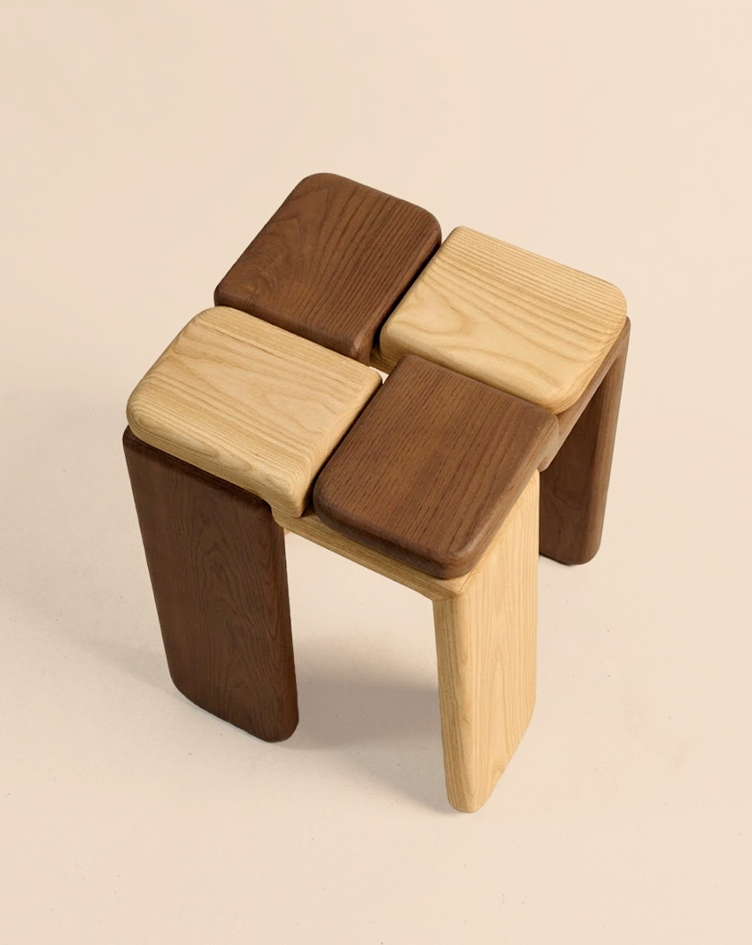 The Knot Wood Stool
