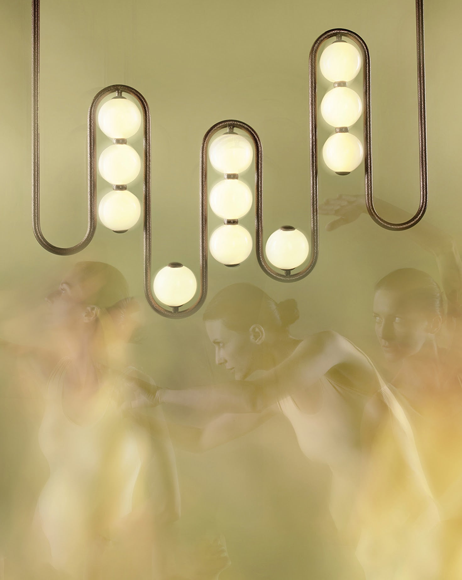 The Frequency Powder-coated Mild Steel Pendant Light