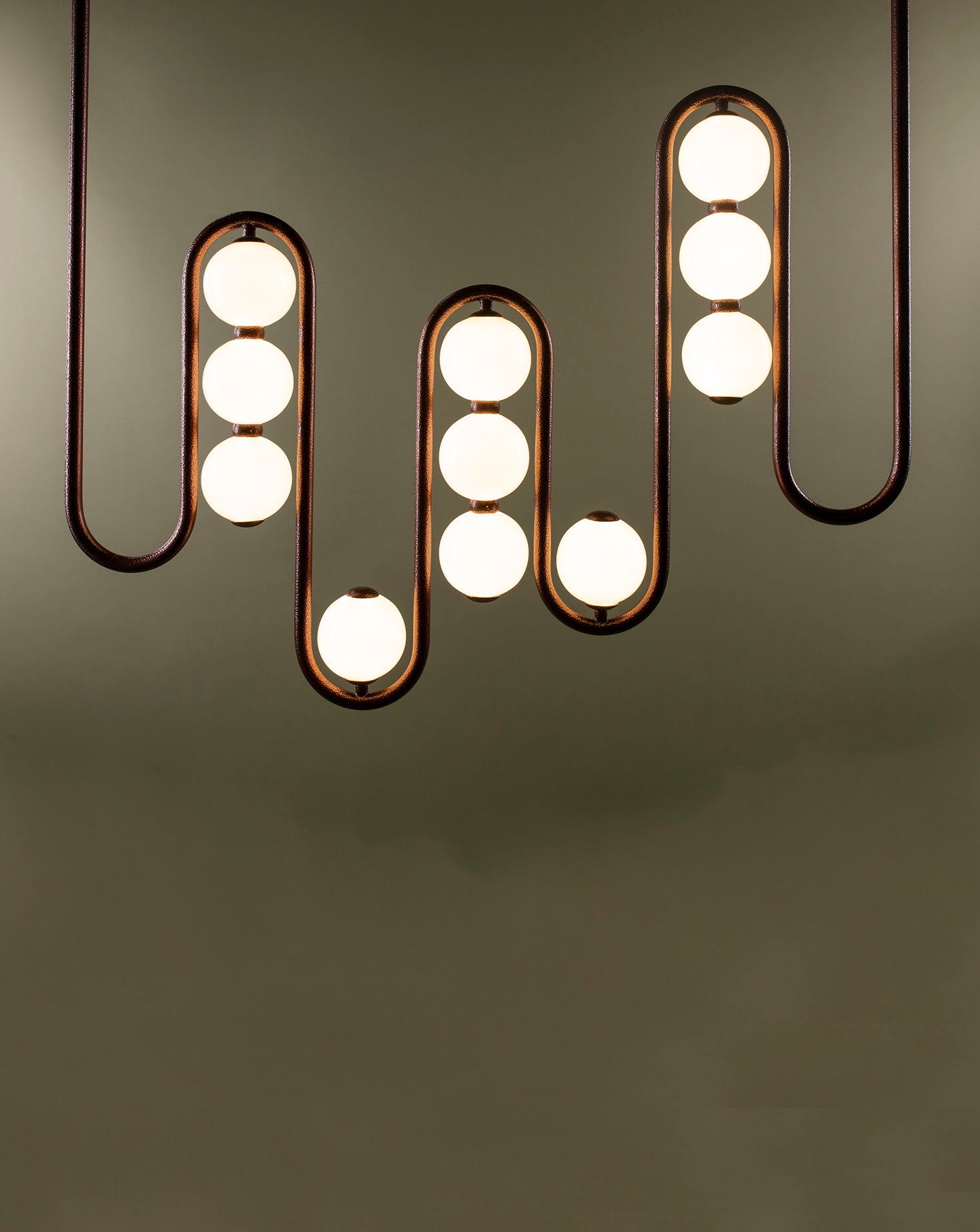 The Frequency Powder-coated Mild Steel Pendant Light