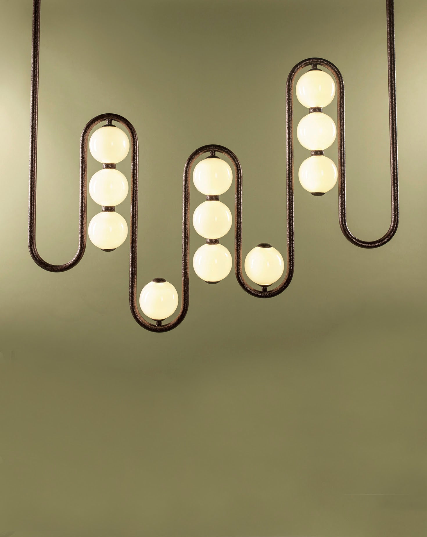 The Frequency Powder-coated Mild Steel Pendant Light