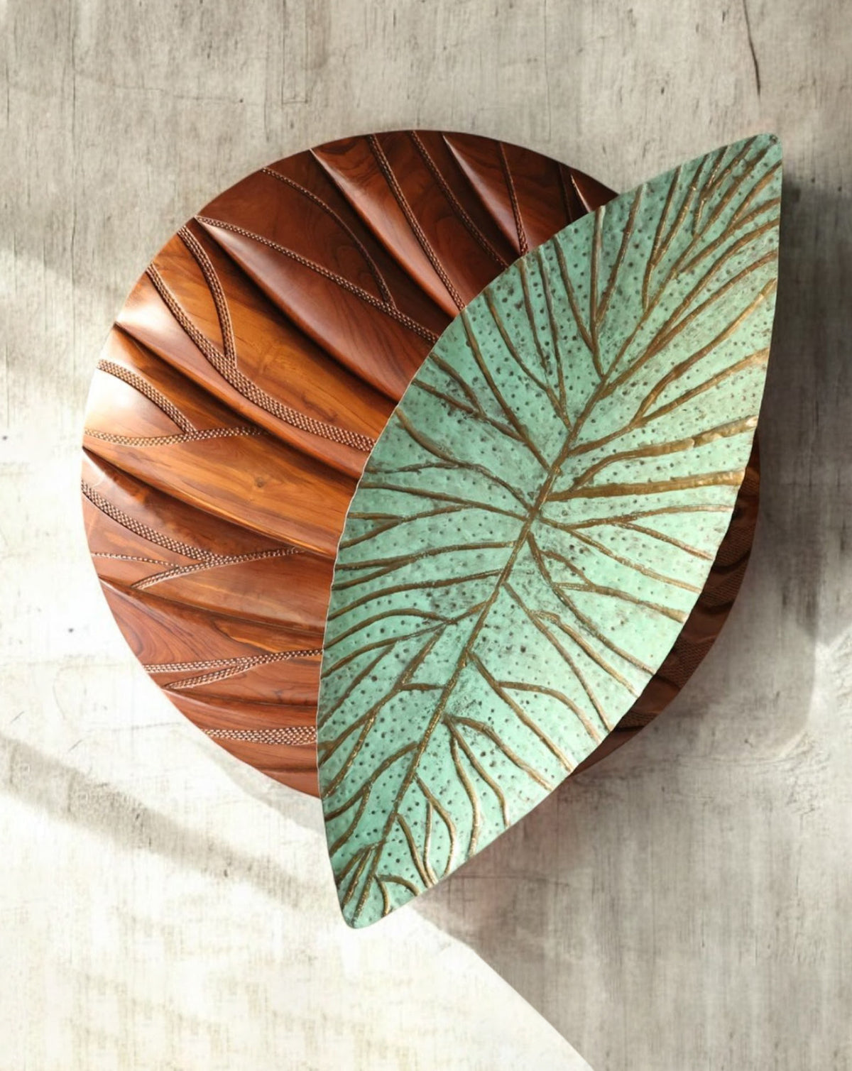 Handcrafted in India by Art Attaichi, blending traditional craft with contemporary design