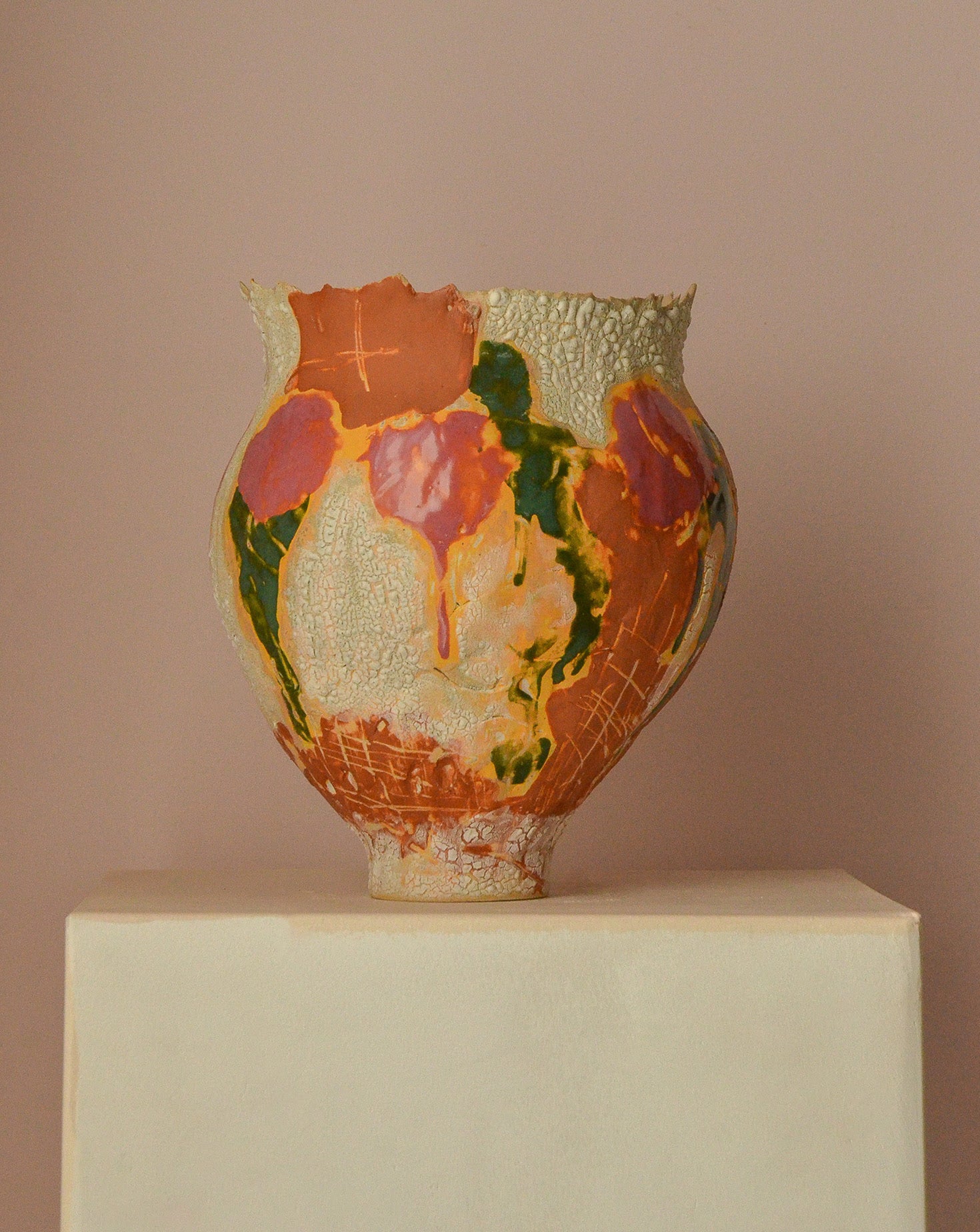 Freedom Is a Myth Glazed Stoneware Sculpture