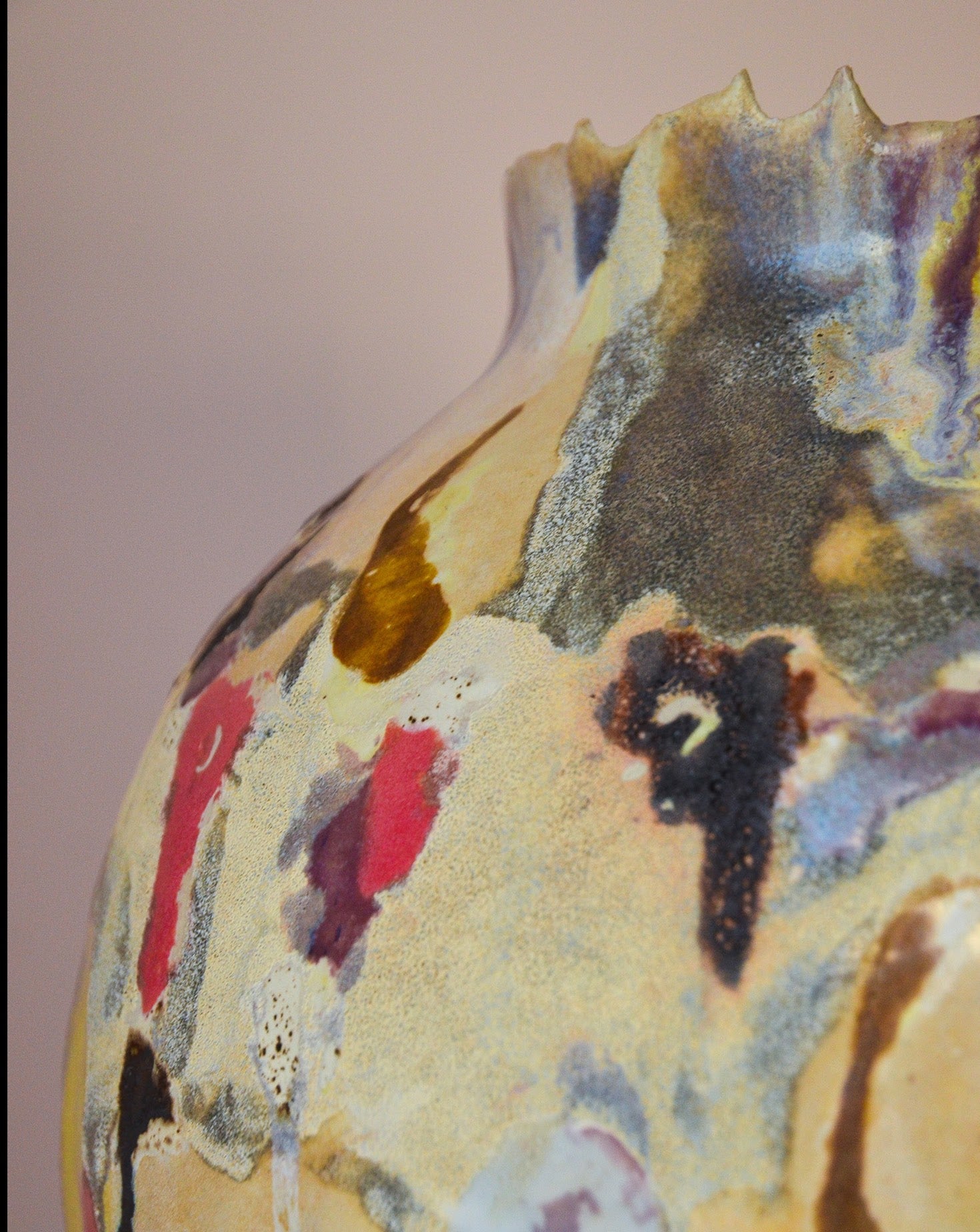 Merciless Truth Glazed Stoneware Sculpture