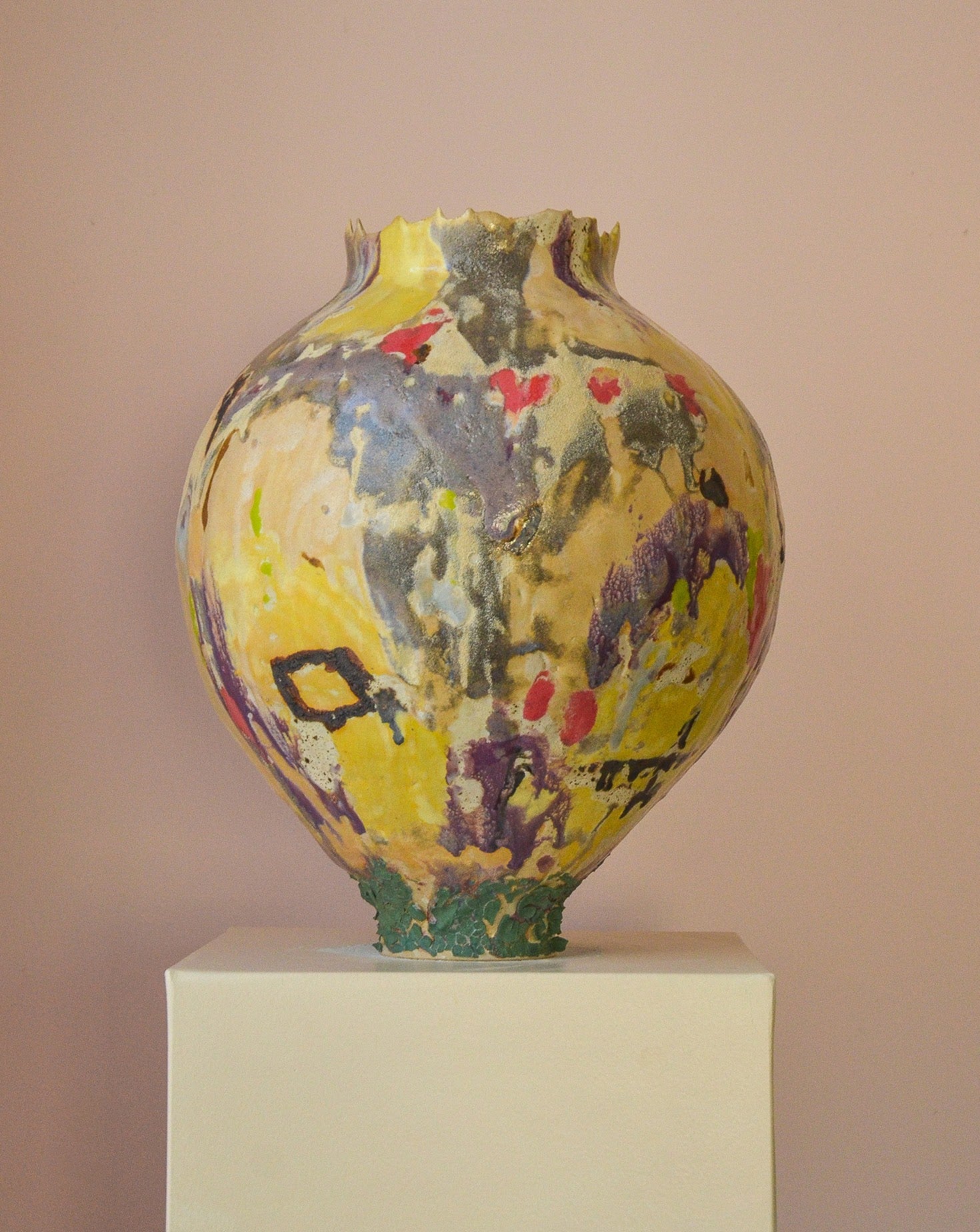 Merciless Truth Glazed Stoneware Sculpture