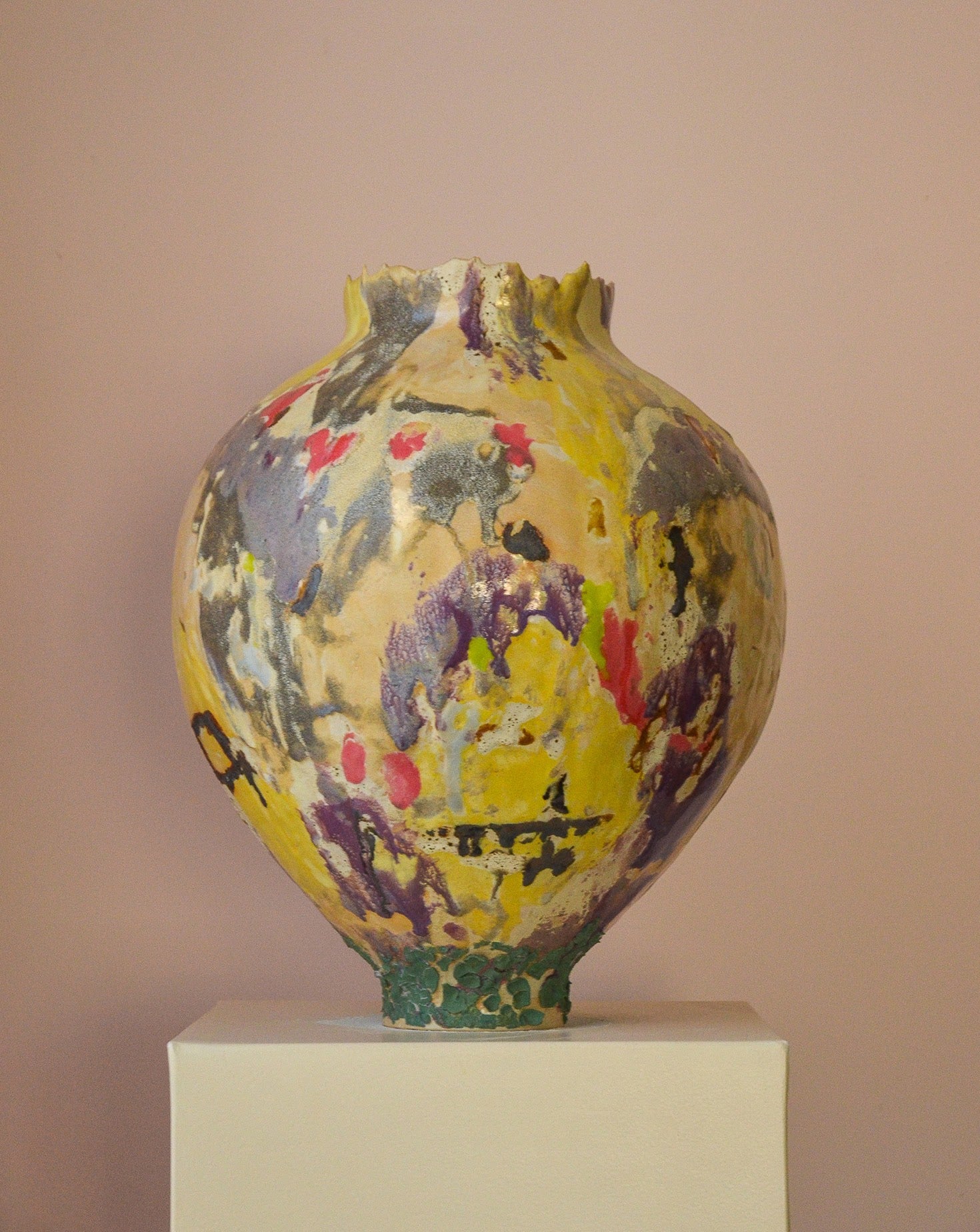 Merciless Truth Glazed Stoneware Sculpture
