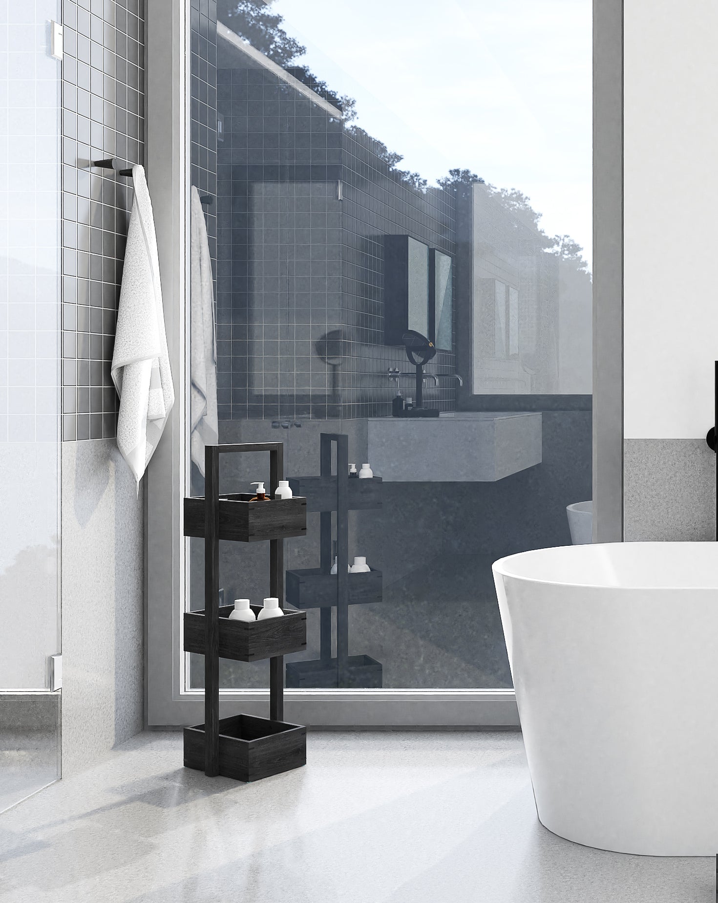 Caddy Mezza Bathroom Storage Wireworks