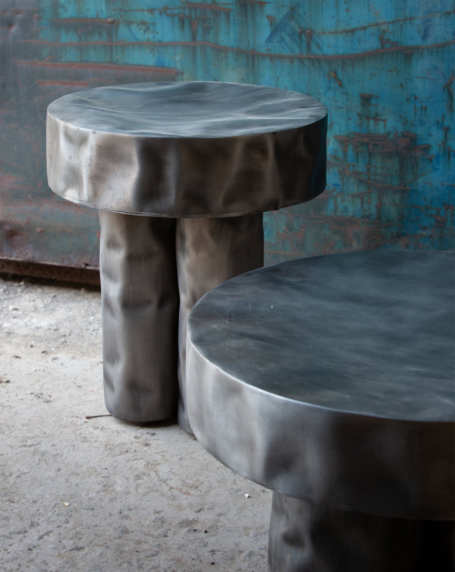Set of 2 Tronco Stump Accent Tables Nitush - Aroosh