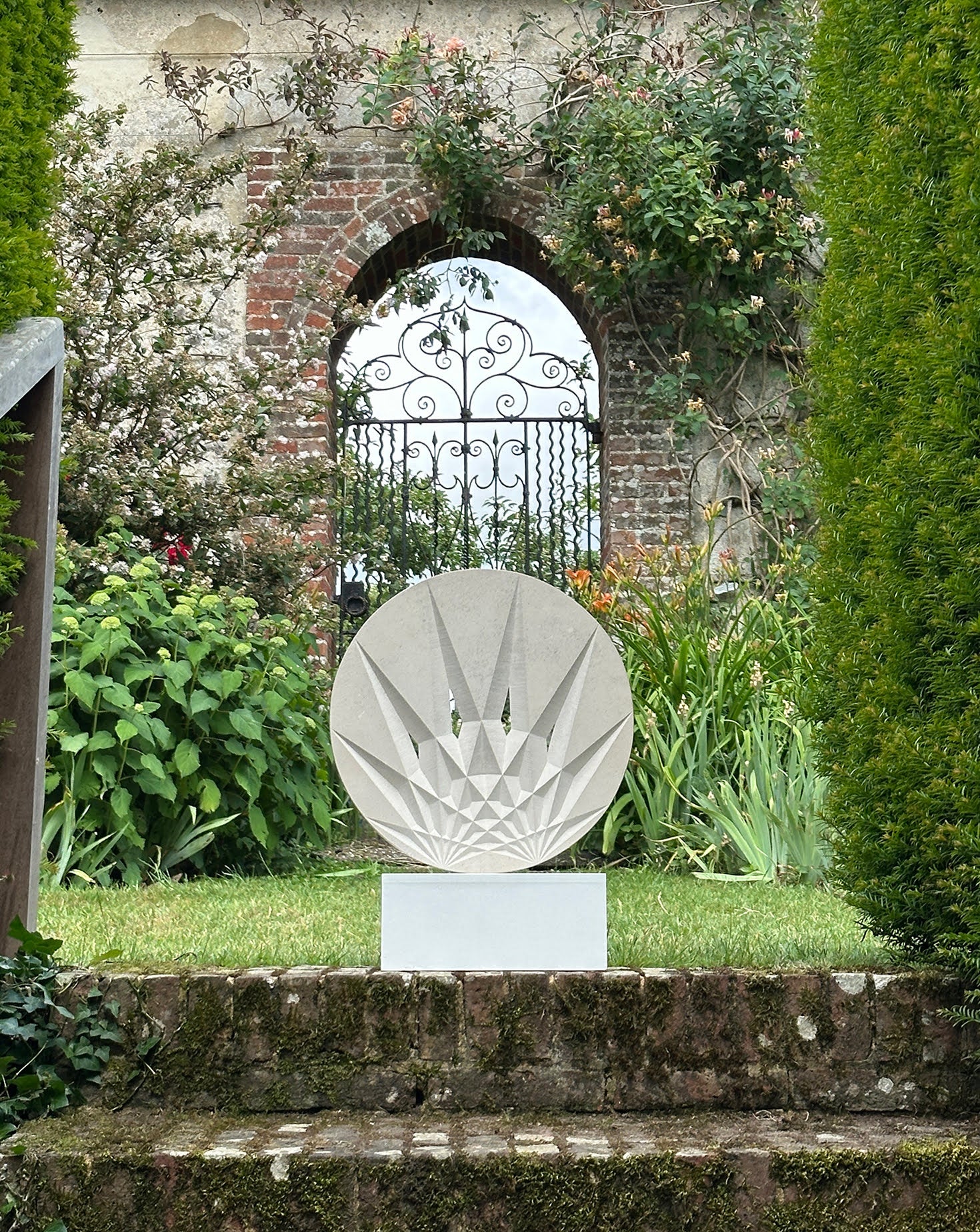 Audere Limestone Carving