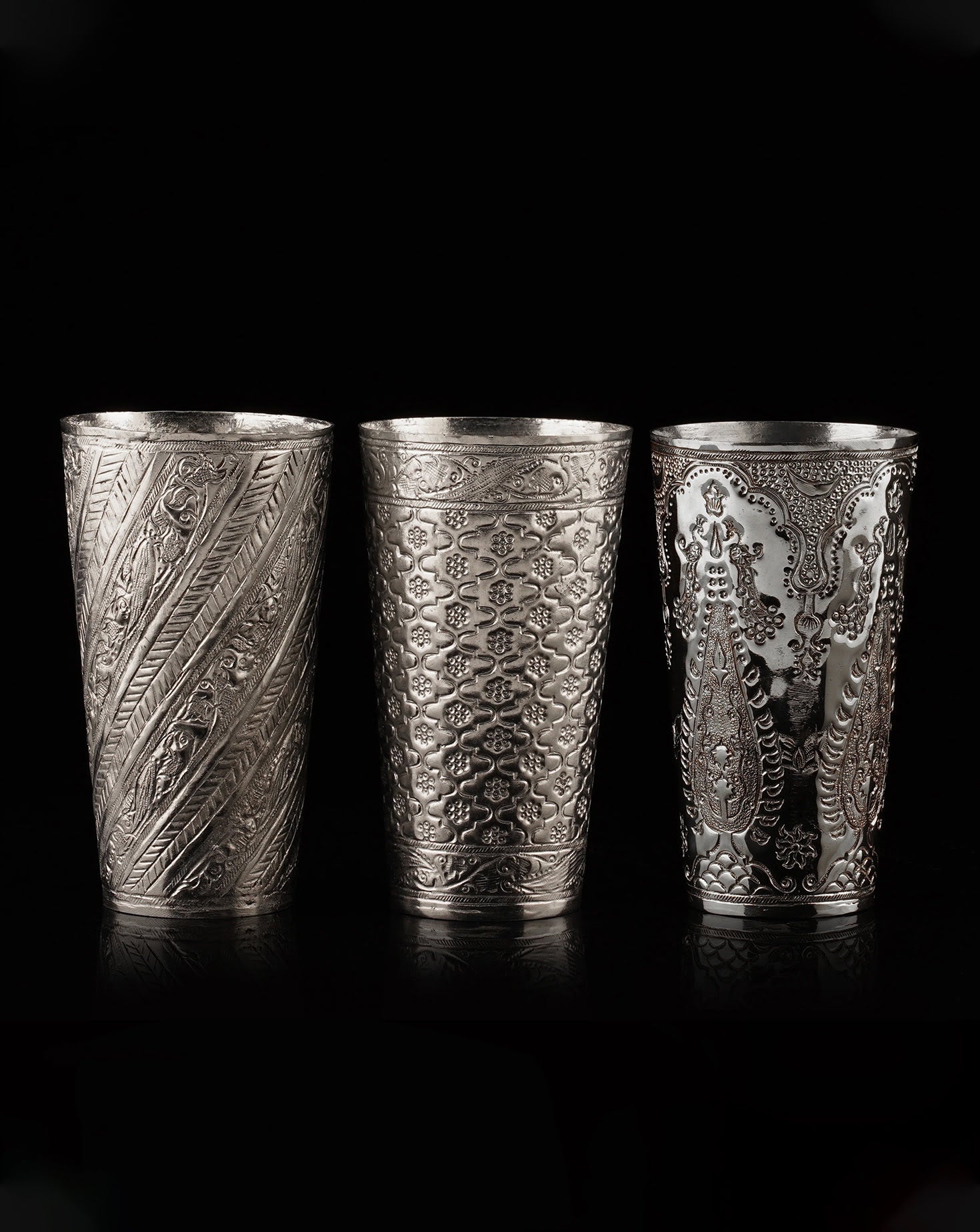 Nafees Lassi Glass Chaandi Sets of 3