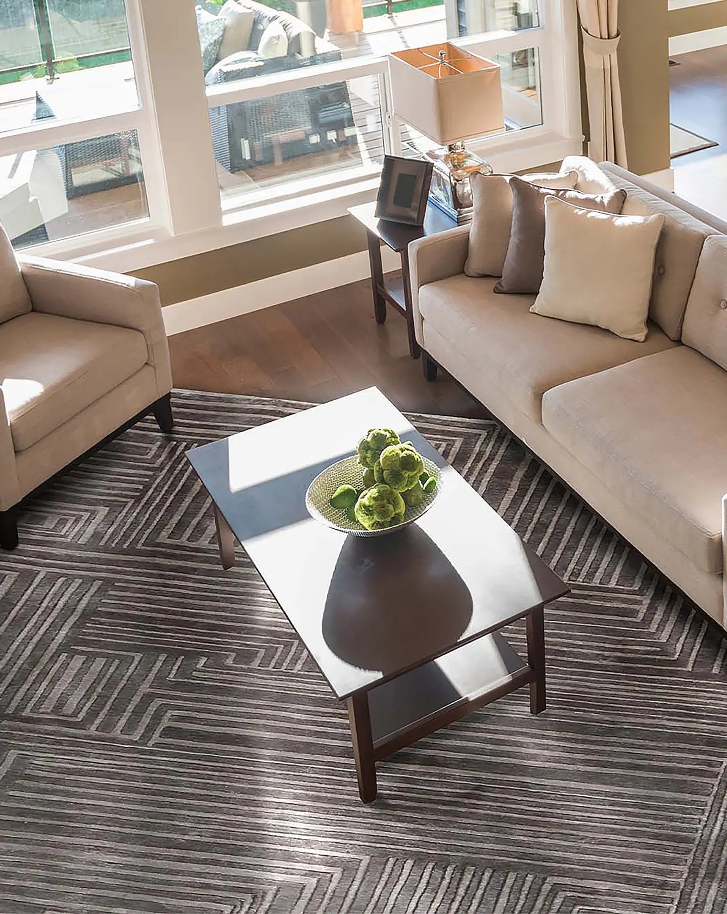 Lines Taupe Rug Hands