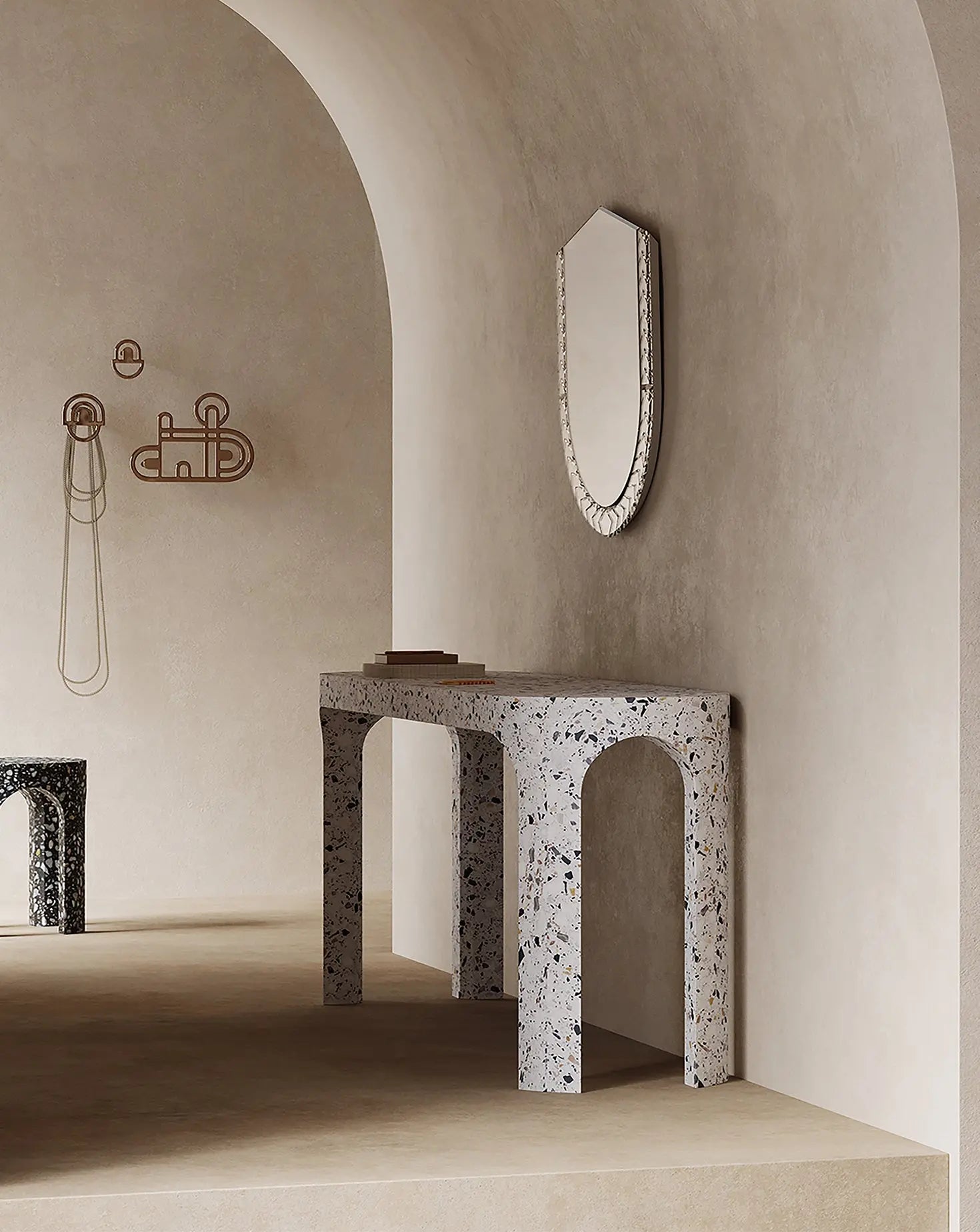 Loggia White Console Table Portego