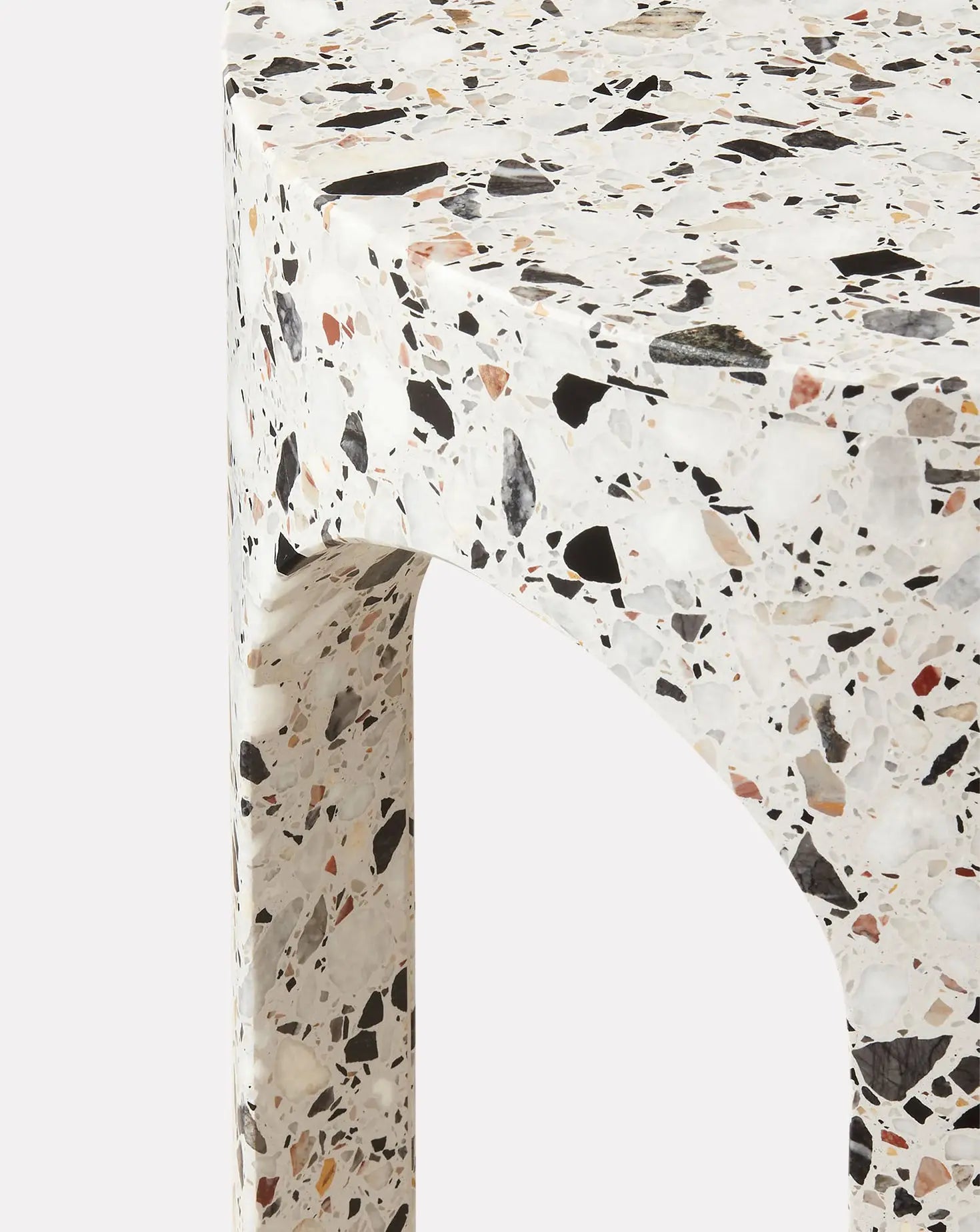 Loggia White Small Side Table Portego