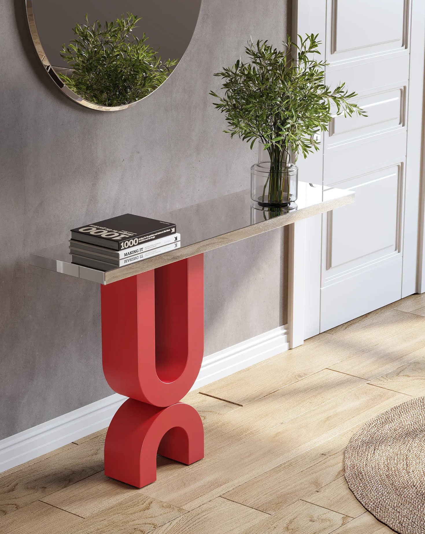 Magnet Black and Silver Console