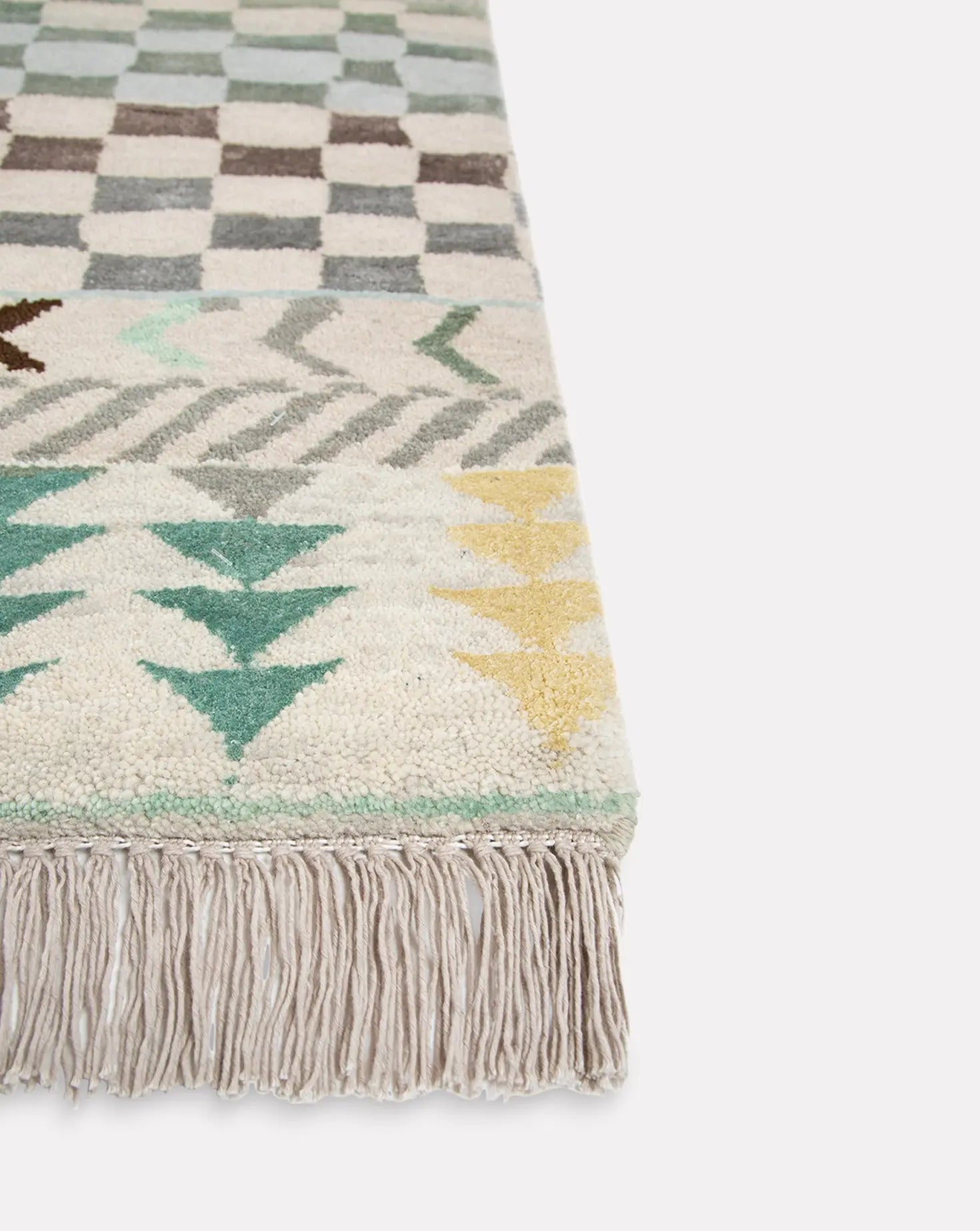 Manchaha Sky Blue and Mellow Green Rug Jaipur Rugs