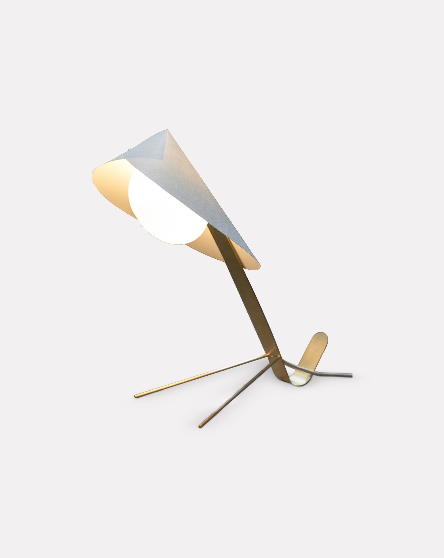 Mantis Brushed Brass Table Lamp