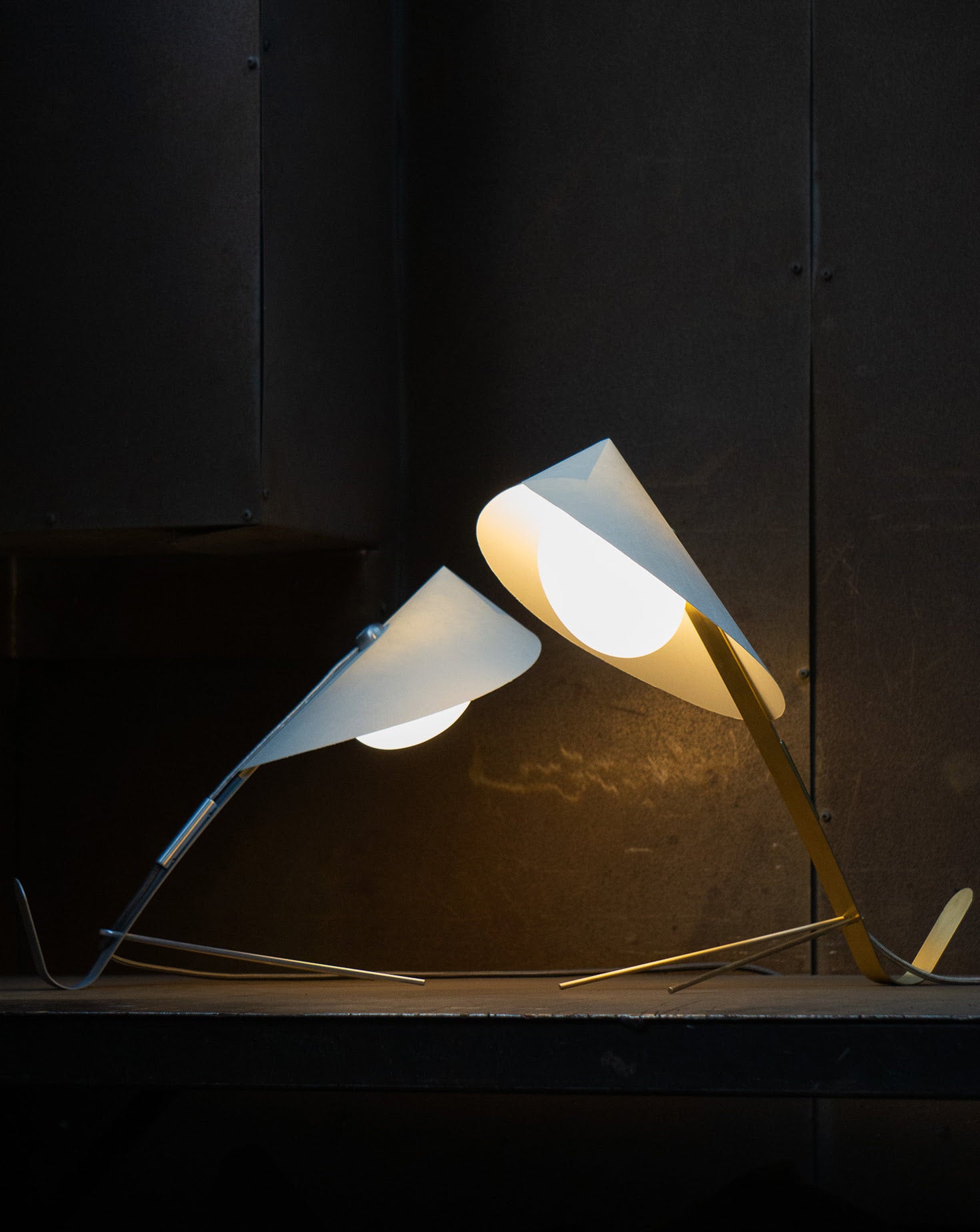 Mantis Brushed Brass Table Lamp