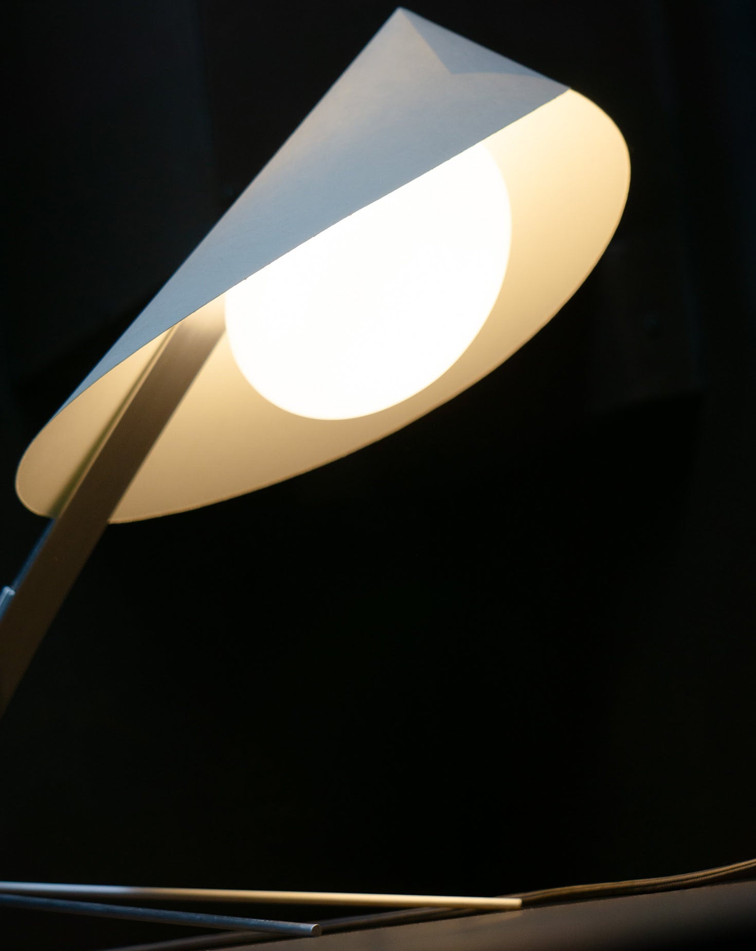 Mantis Brushed Brass Table Lamp