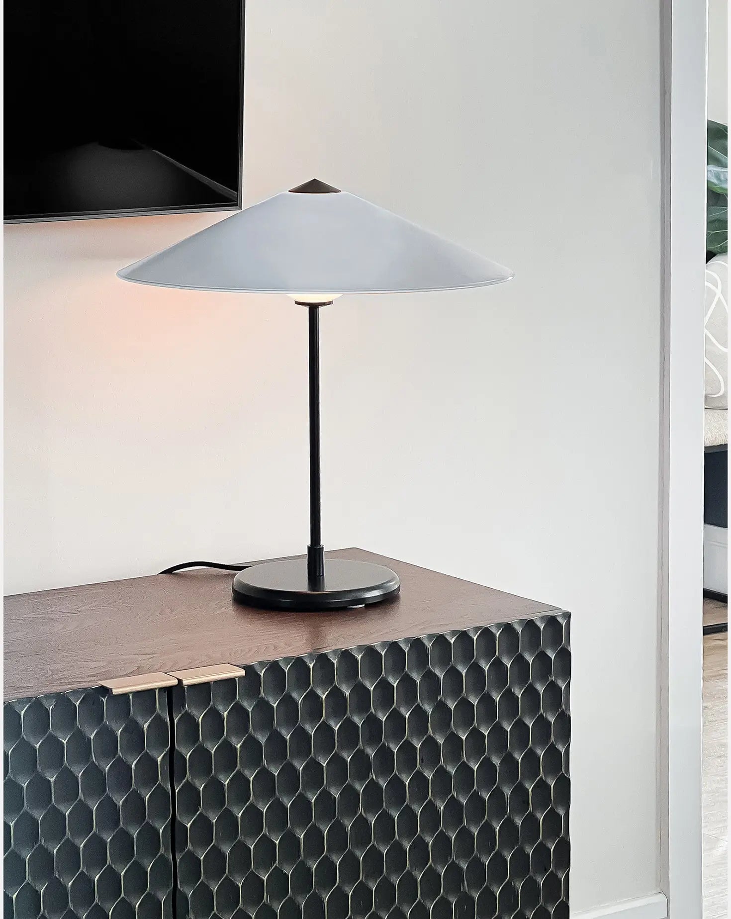 Marsha Table Lamp in Cloud Grey Meseme