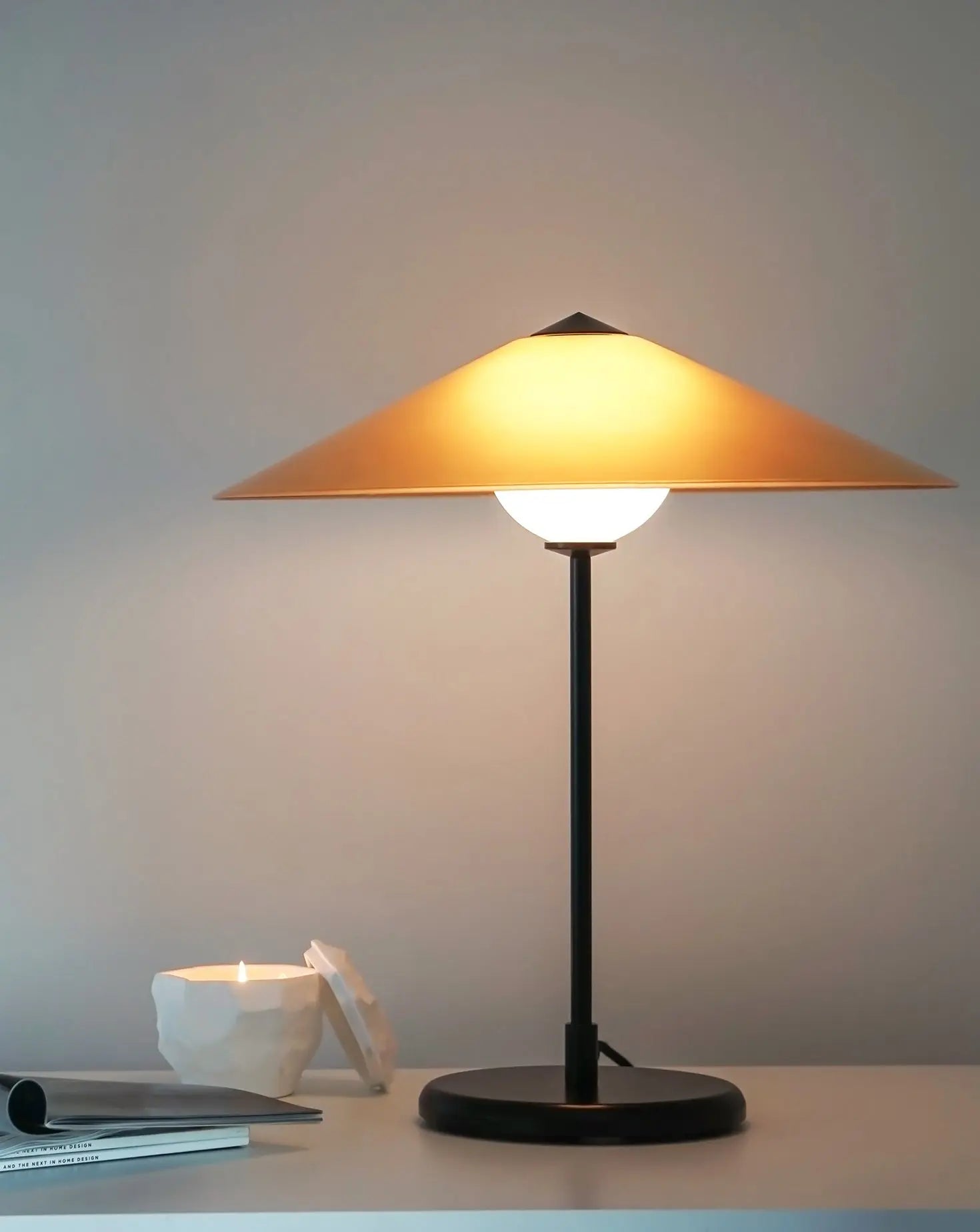 Marsha Table Lamp in Honey Amber Meseme