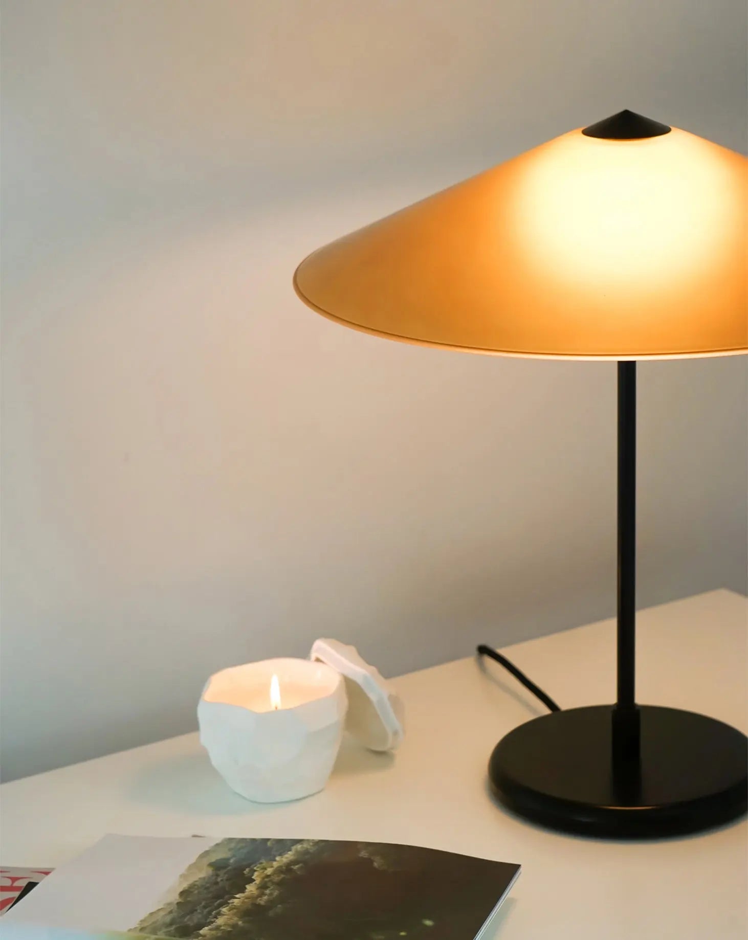 Marsha Table Lamp in Honey Amber Meseme