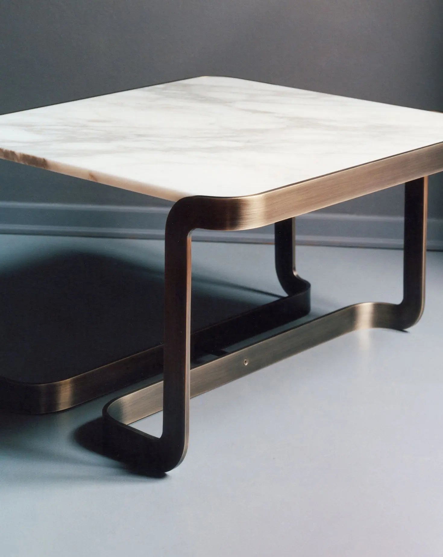 Mathus White Marble Coffee Table Marta Sala Éditions