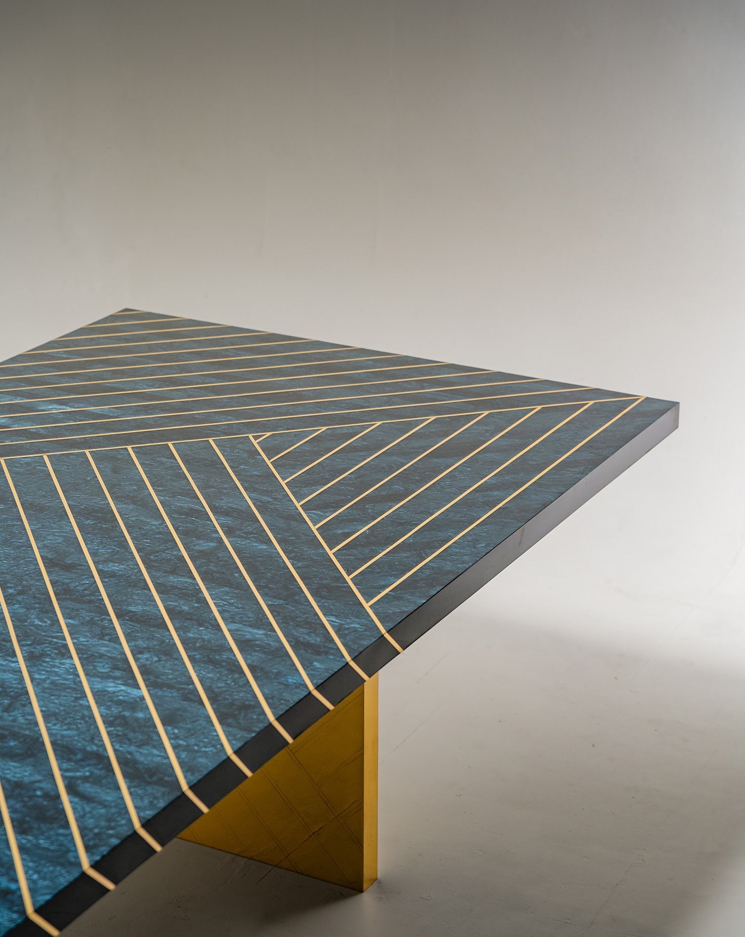 Matteo Cibic Nesso Teal Dining Table
