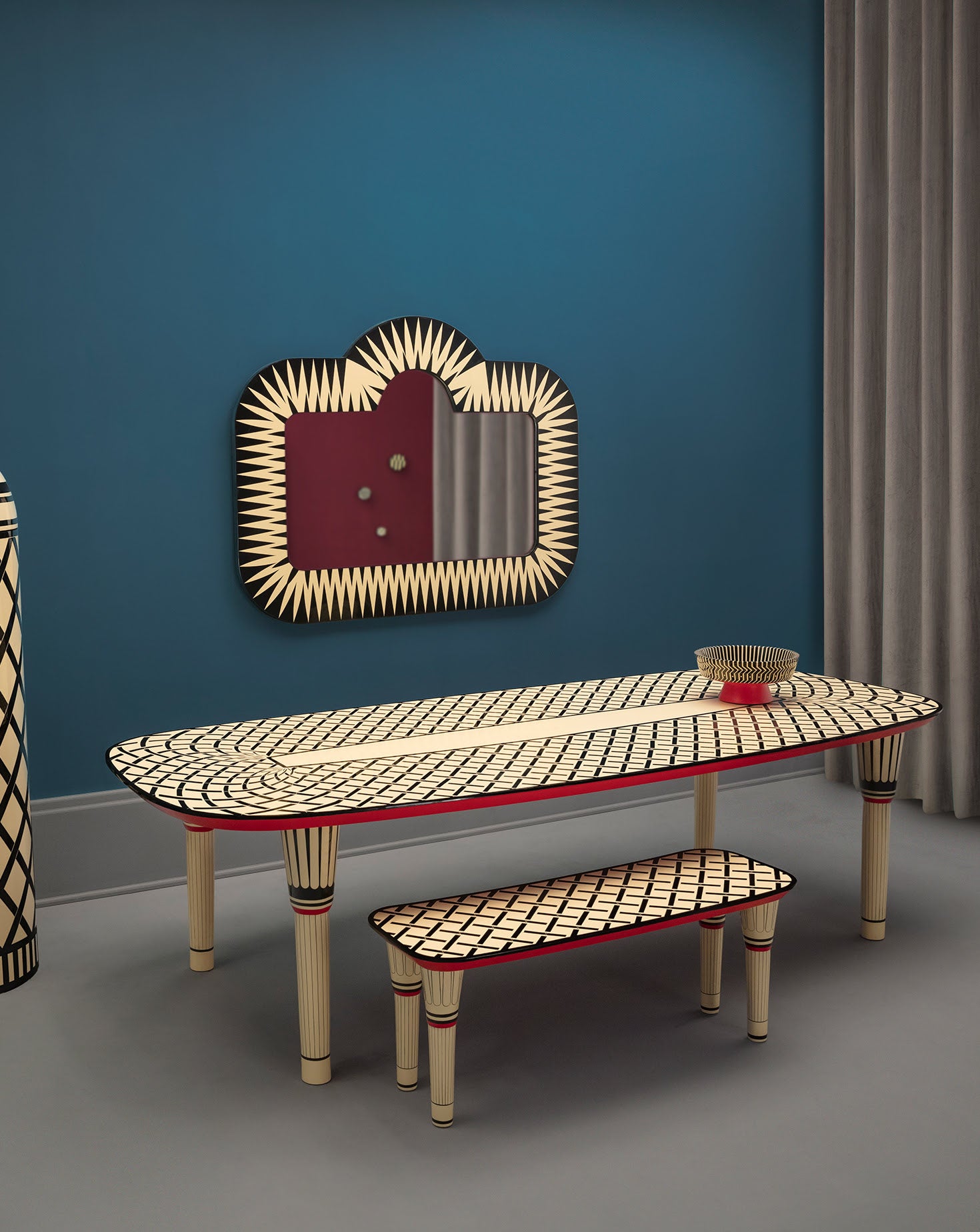 Matteo Cibic The Big Parade Wide Mirror