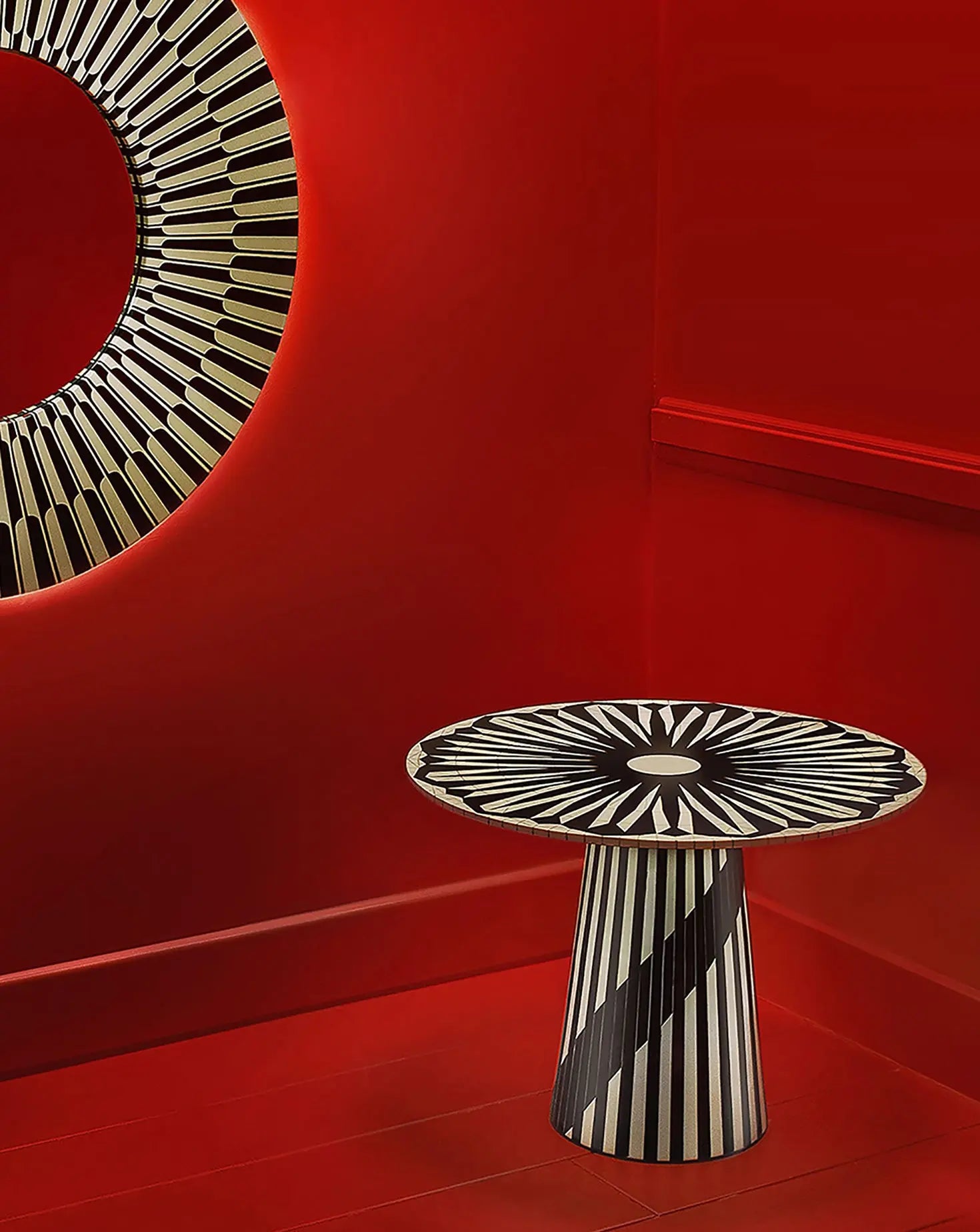 Matteo Cibic The Circus Side Table Scarlet Splendour