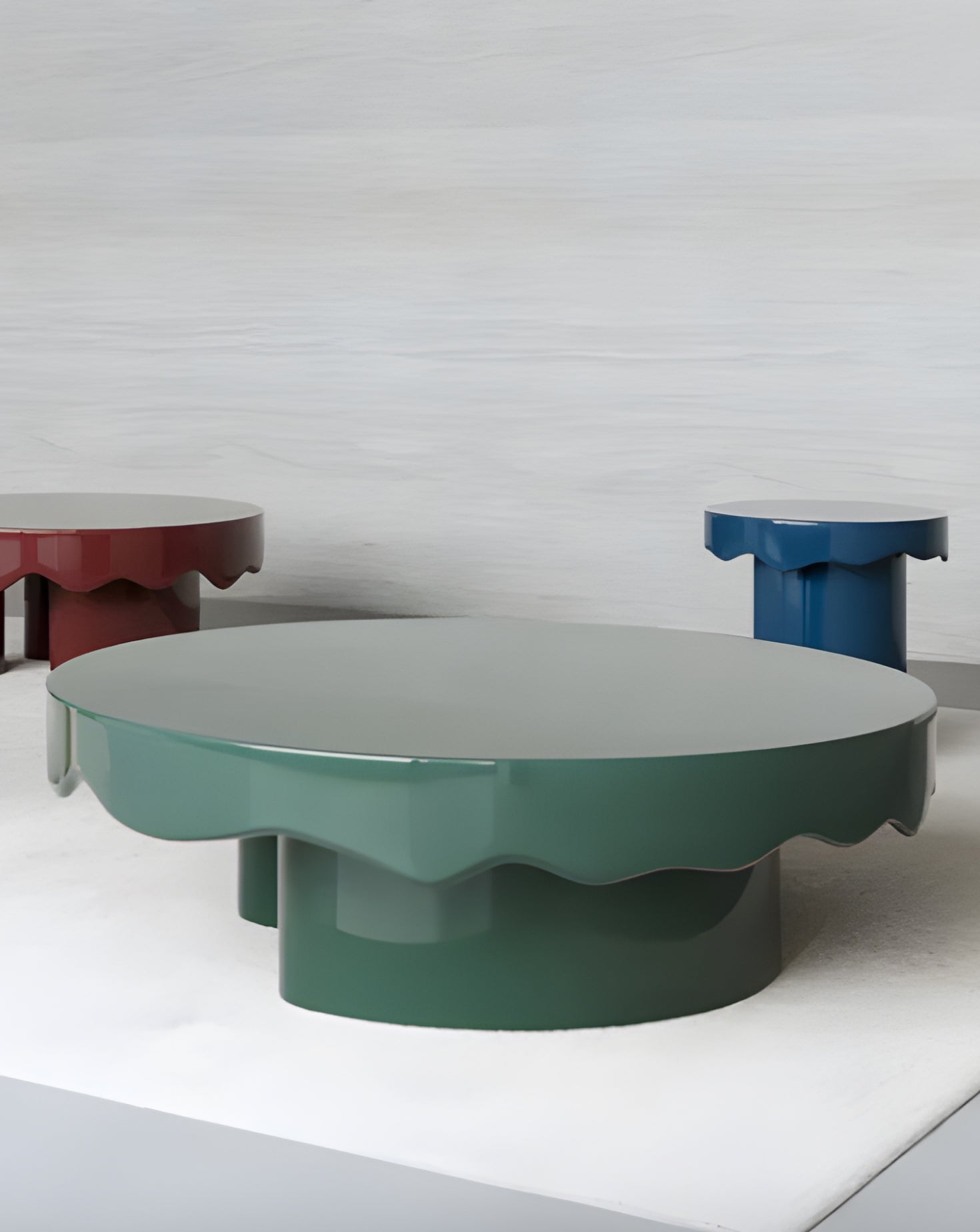 Melt Paint on Wood Centre Table