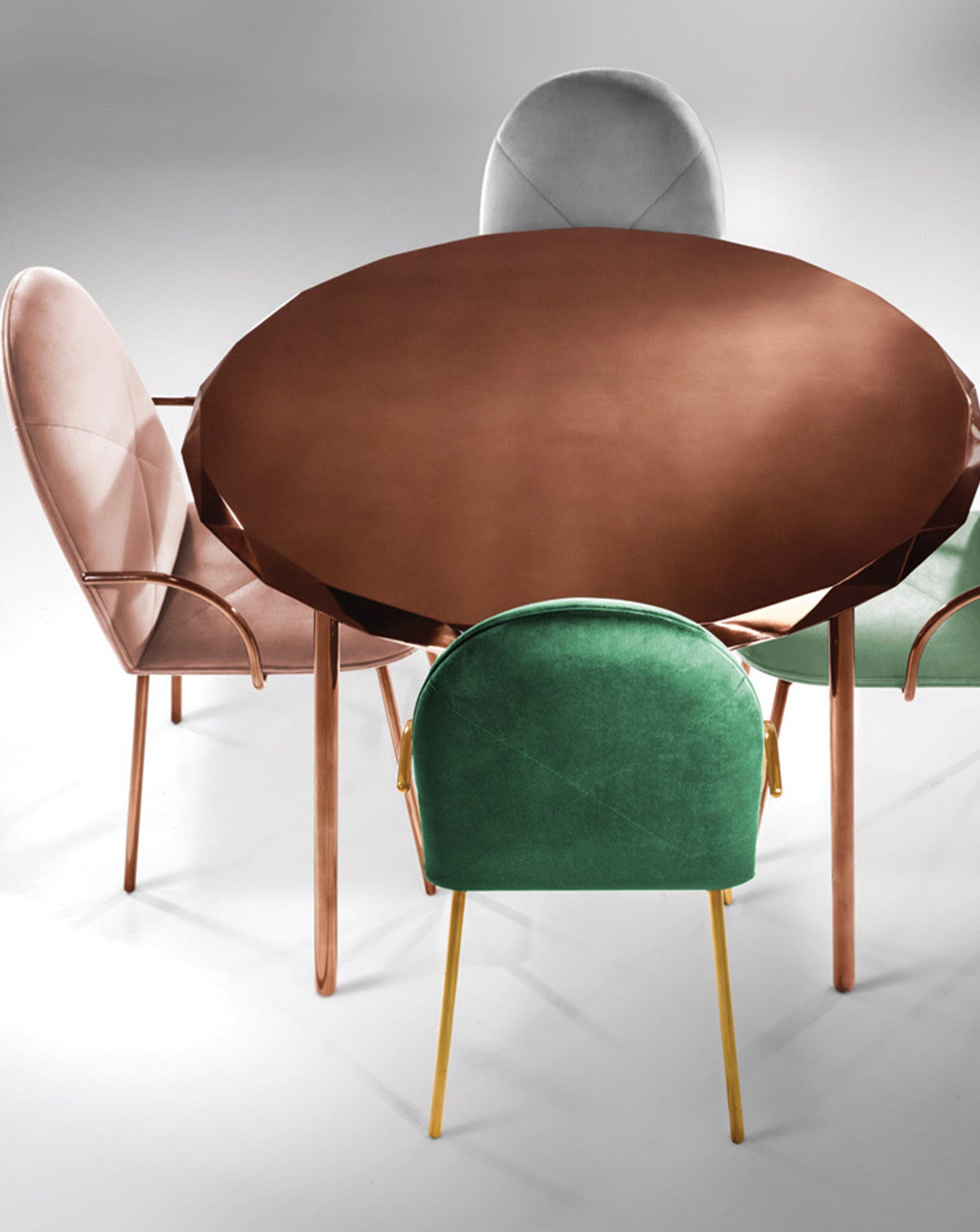 Nika Zupanc Orion Blanche Rose Dining Chair