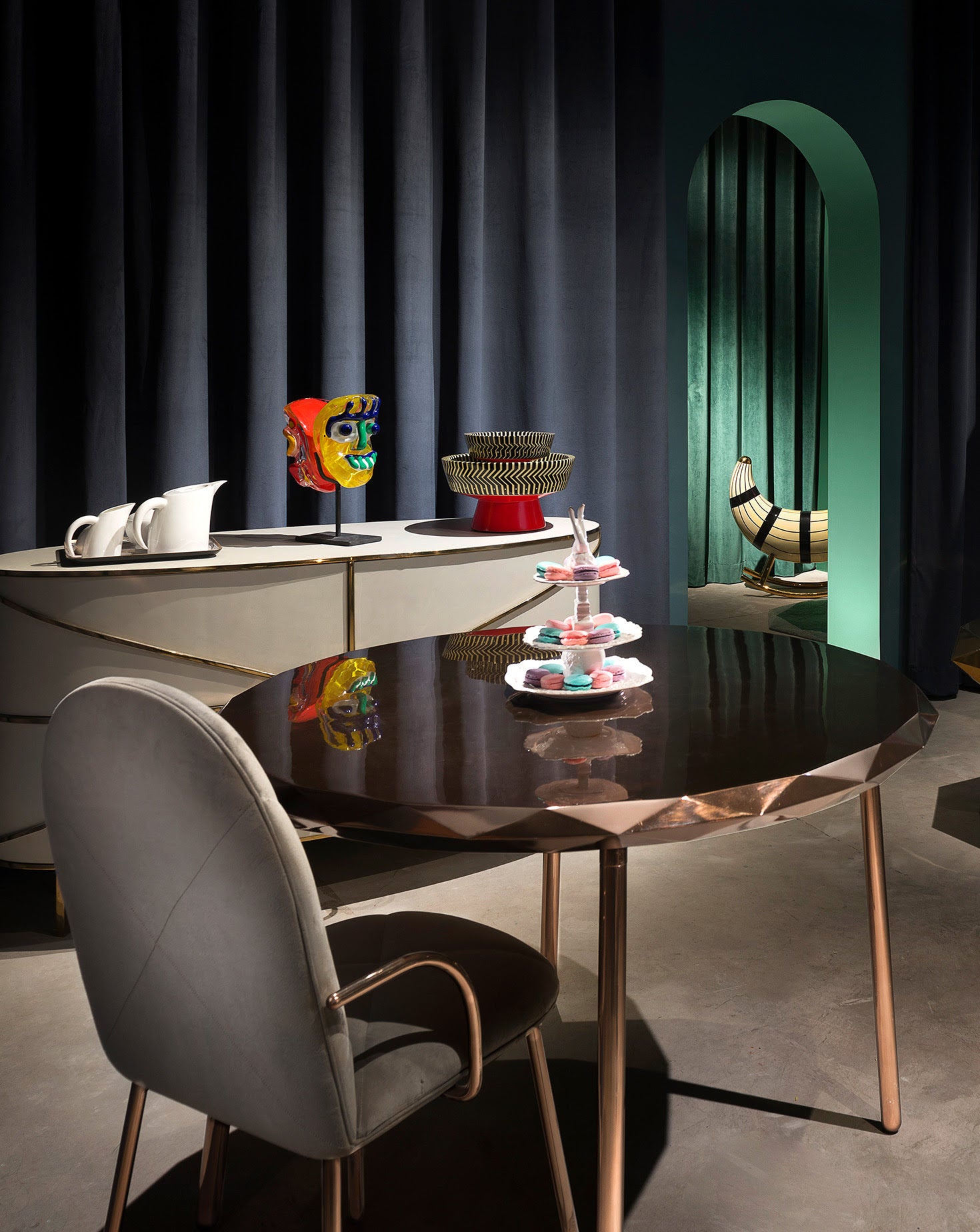 Nika Zupanc Orion Blanche Rose Dining Chair
