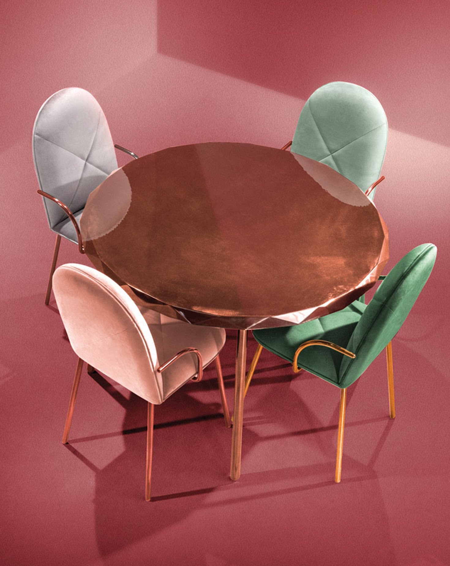 Nika Zupanc Orion Blanche Rose Dining Chair