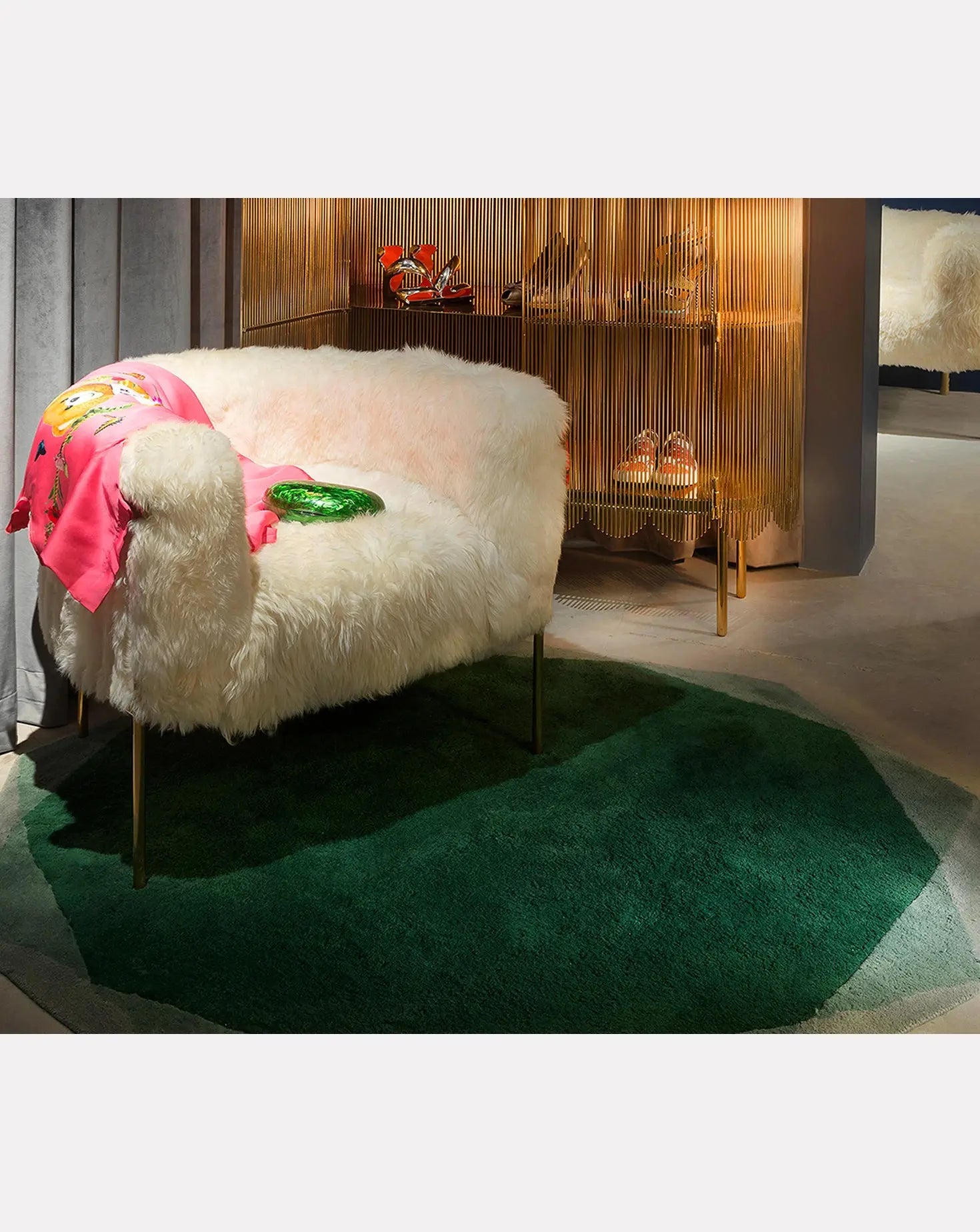 Nika Zupanc Stella Green Emerald Rug Scarlet Splendour