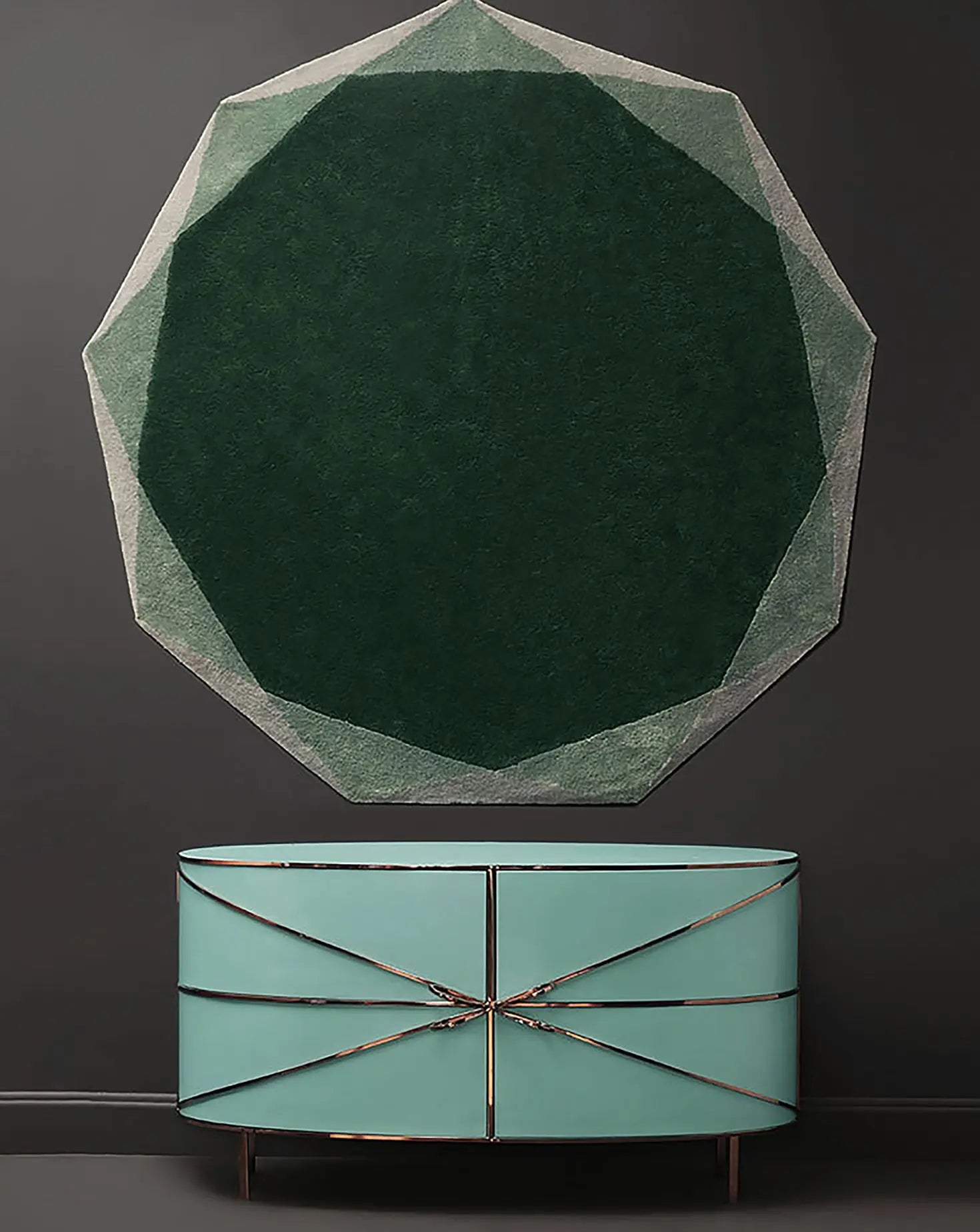 Nika Zupanc Stella Green Emerald Rug Scarlet Splendour