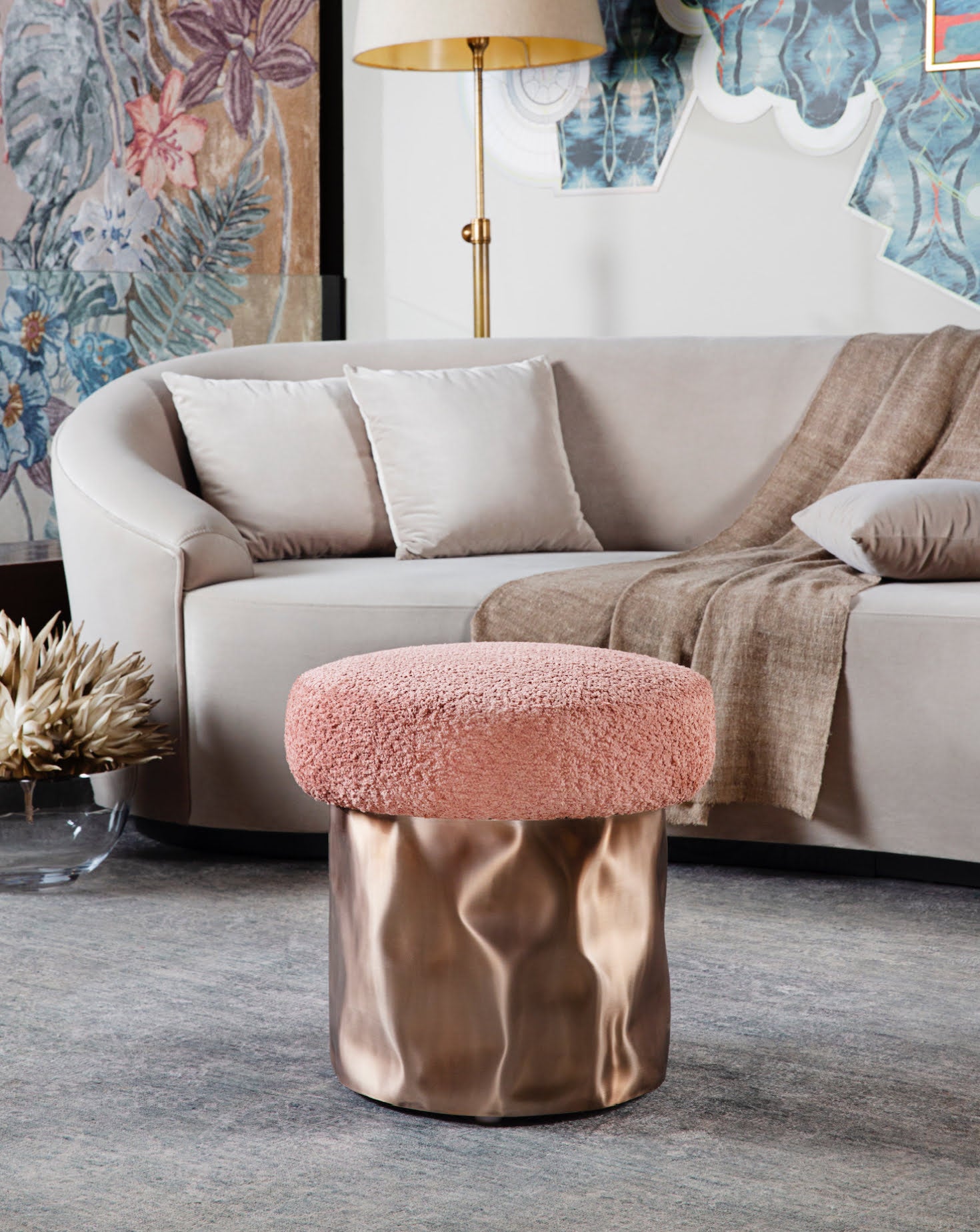 Tronco Pink Pouf