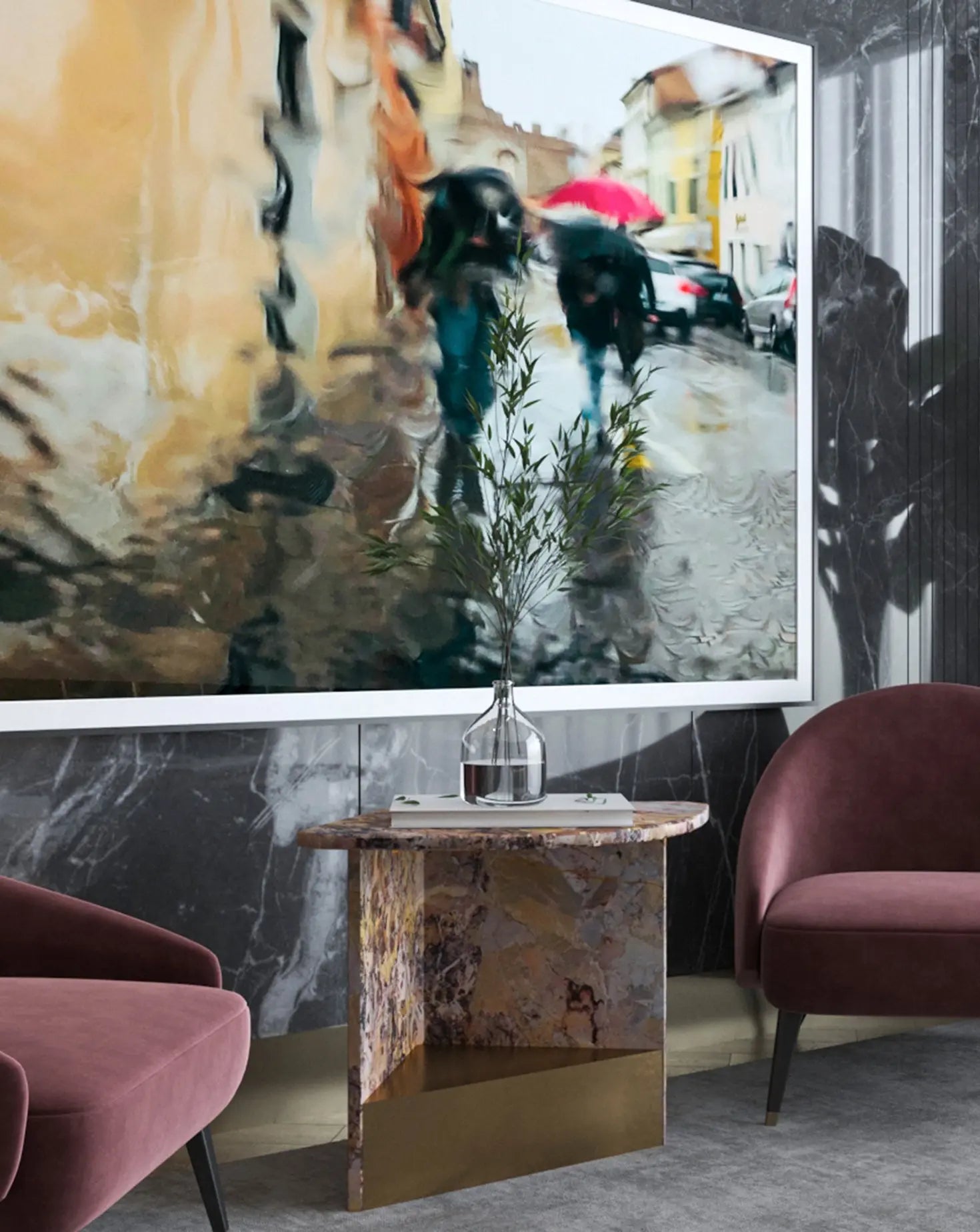 Liara Opera Fantastico Marble Side Table L'Eccesso