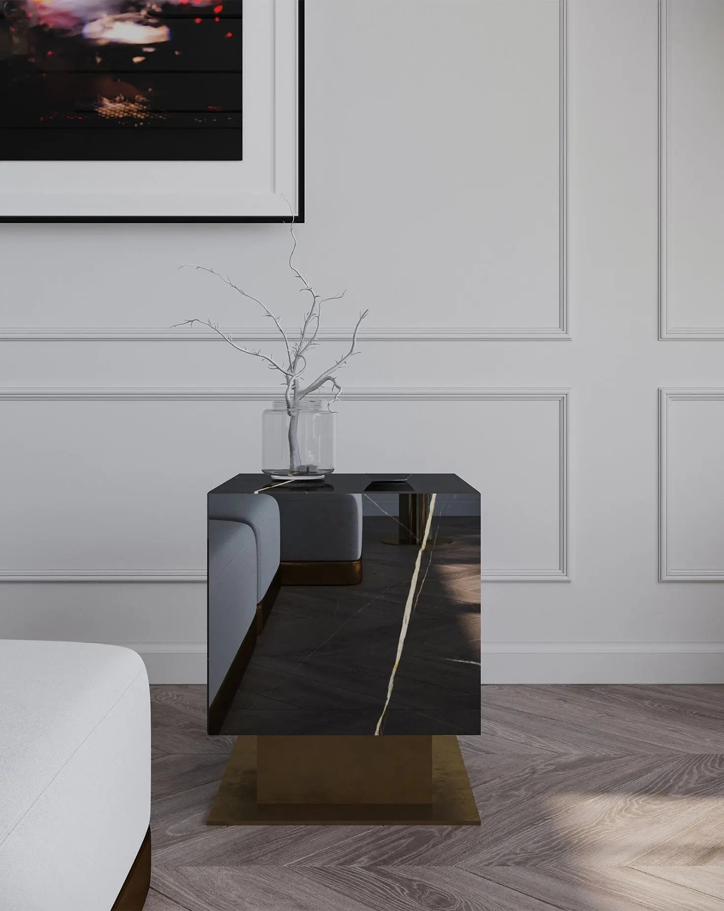 Nahul Sahara Noir Marble Coffee Table L'Eccesso