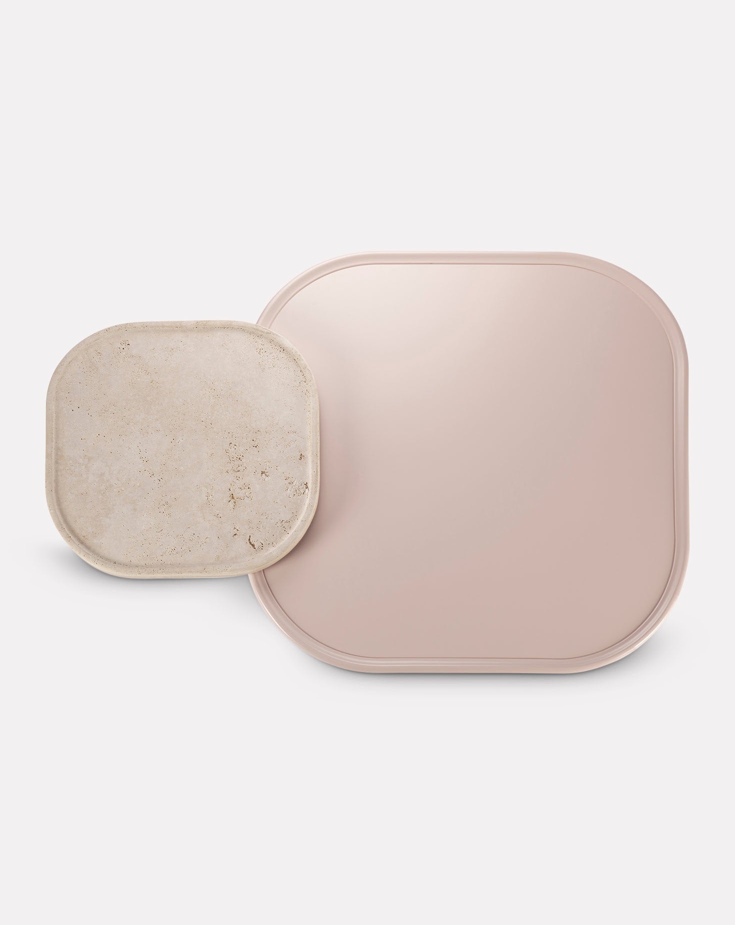 Poppy Travertine Side Table