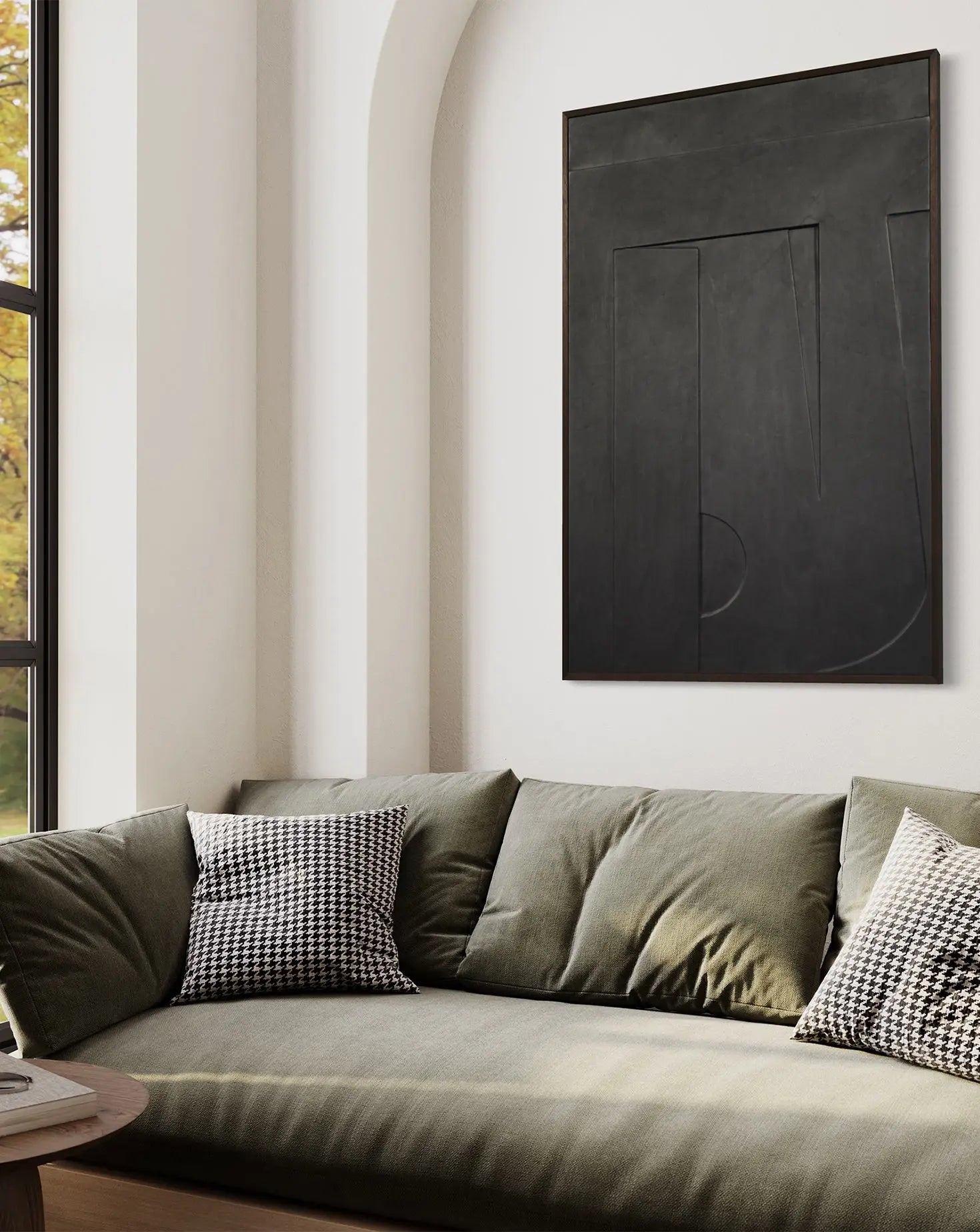 Portico Leather Relief Wall Panel Marrikur Studio