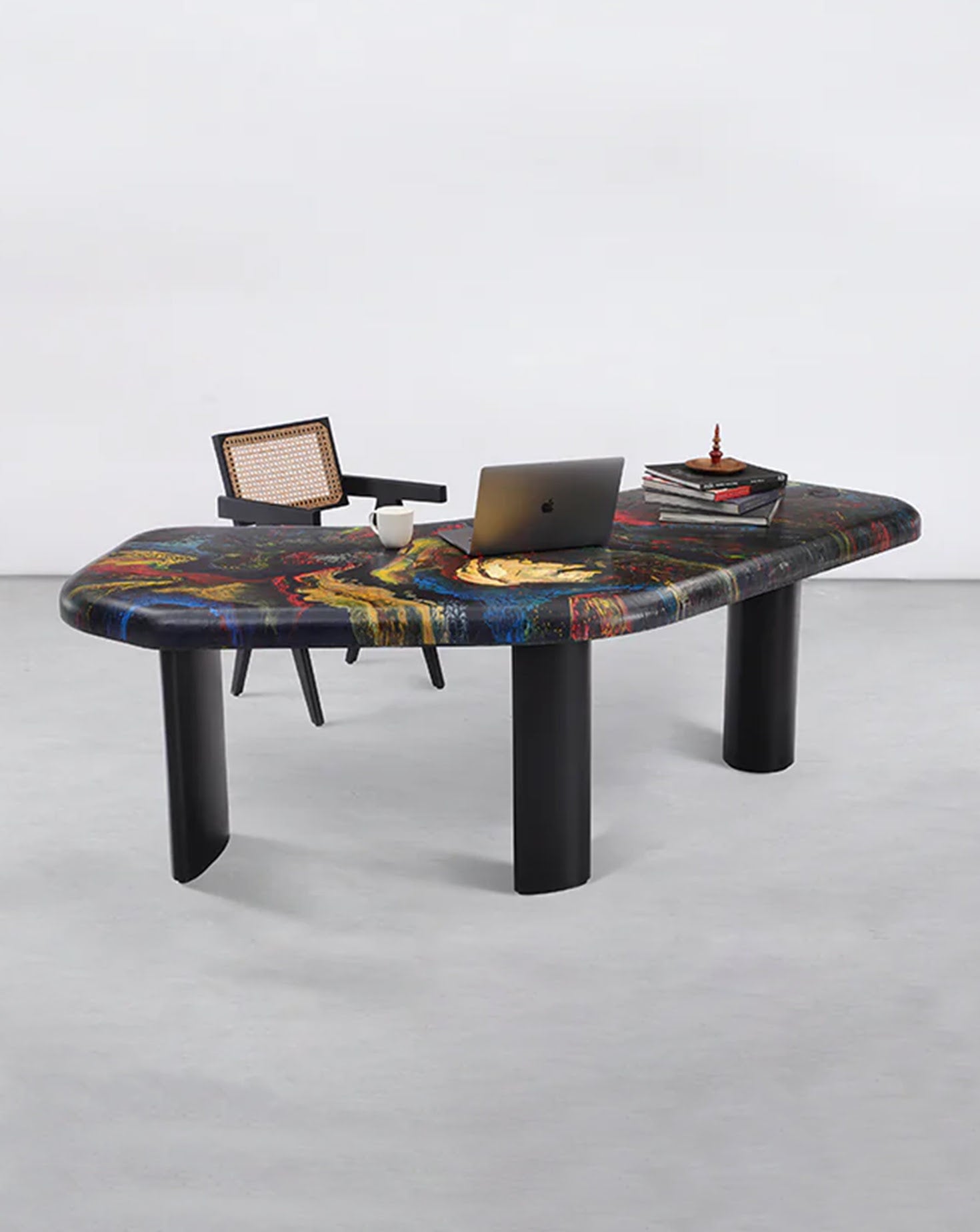 Rangeela Solid Oak Wood Desk Table