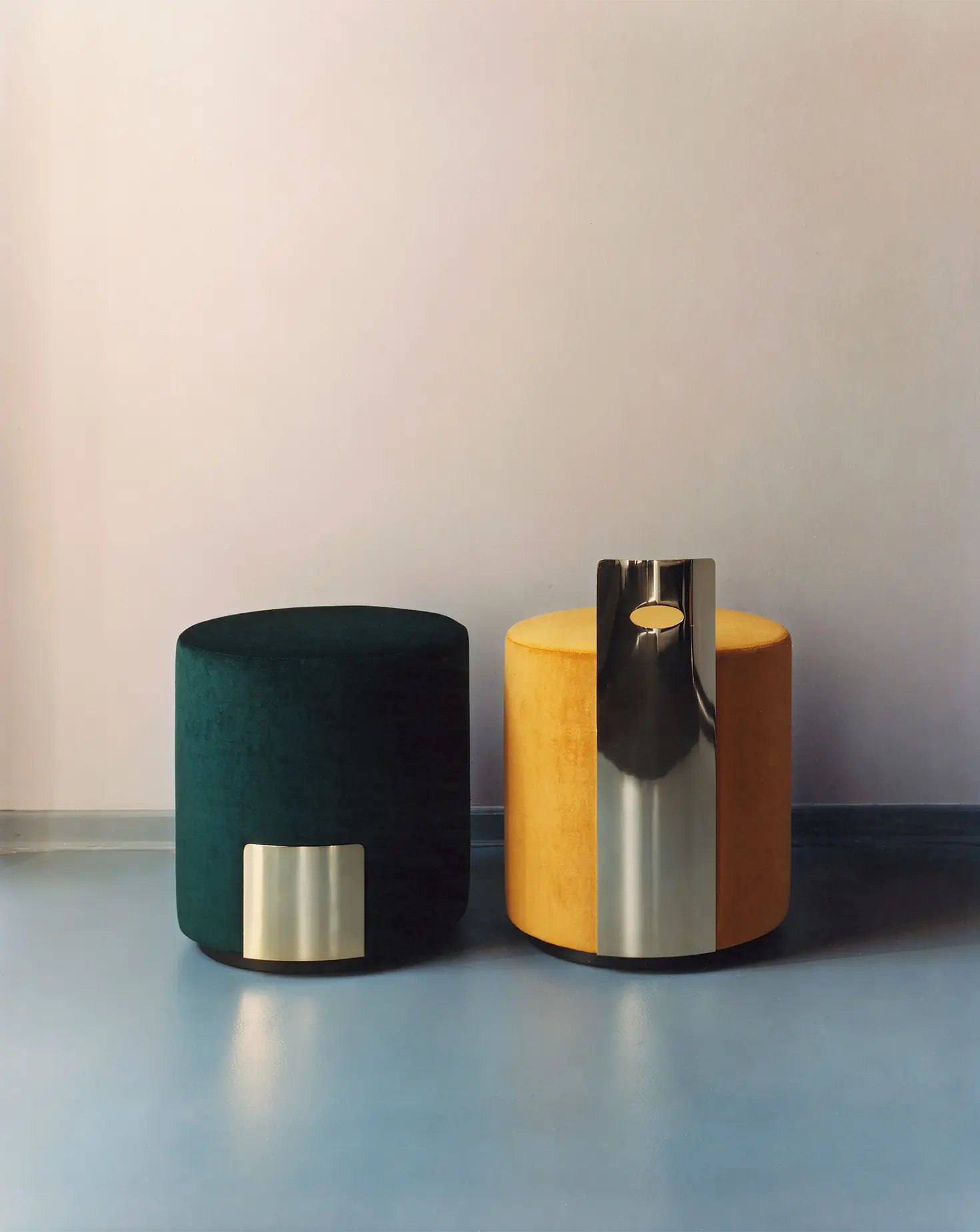 René Gold Round Pouf Marta Sala Éditions
